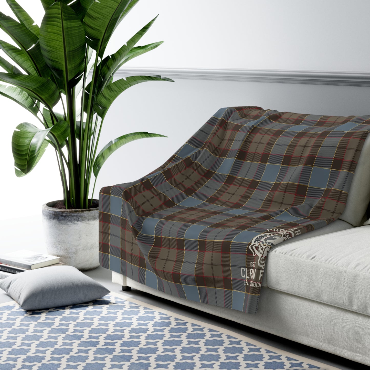 Fraser Tartan Sherpa Fleece – Outlander Blanket