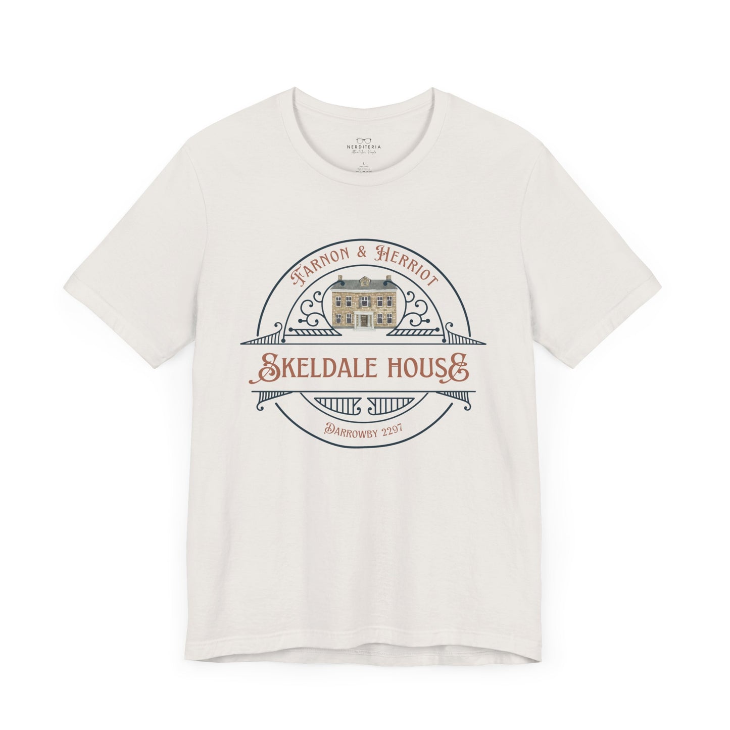 Skeldale House T-shirt with Character Names on Back - All Creatures Great and Small