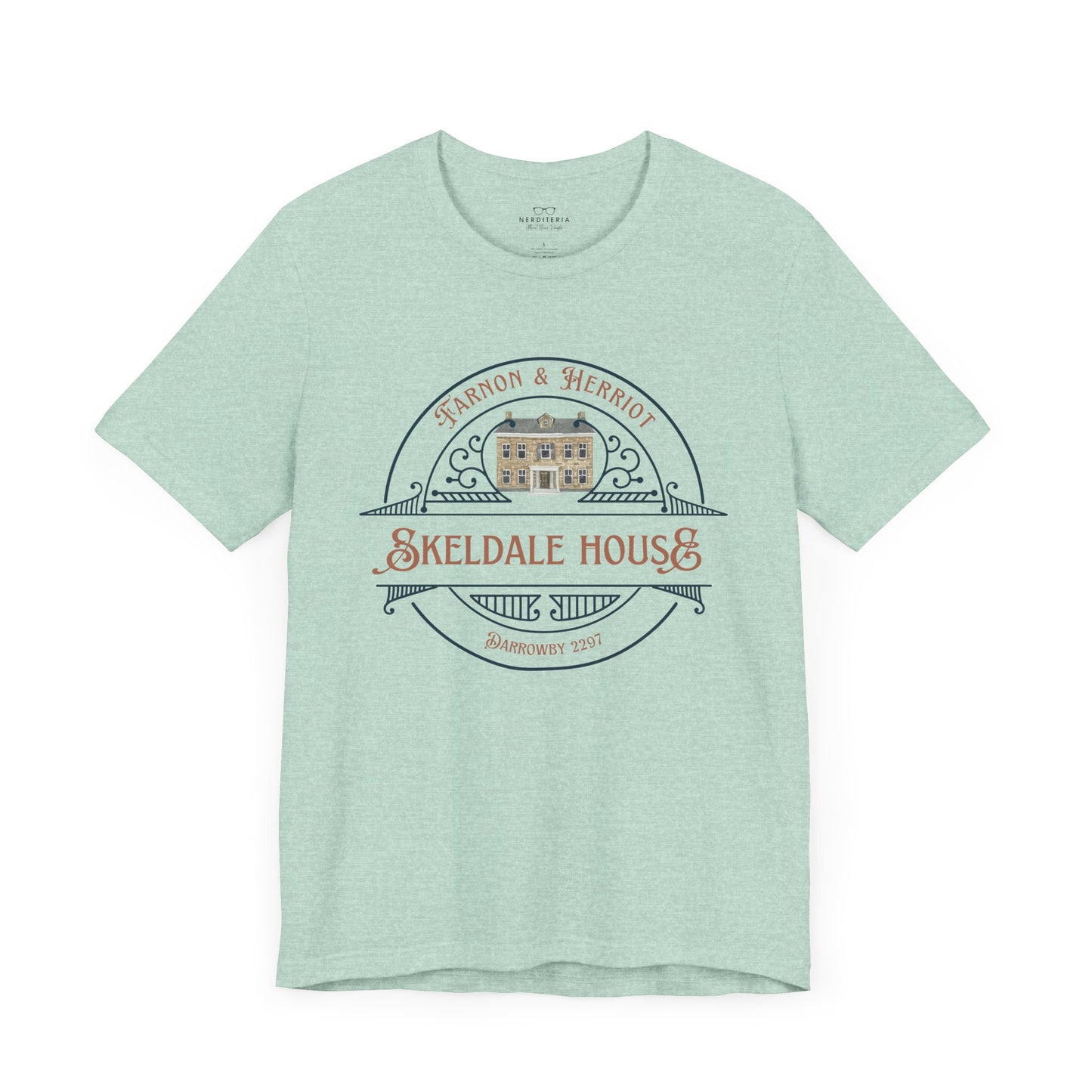 Skeldale House T-shirt with Character Names on Back - All Creatures Great and Small