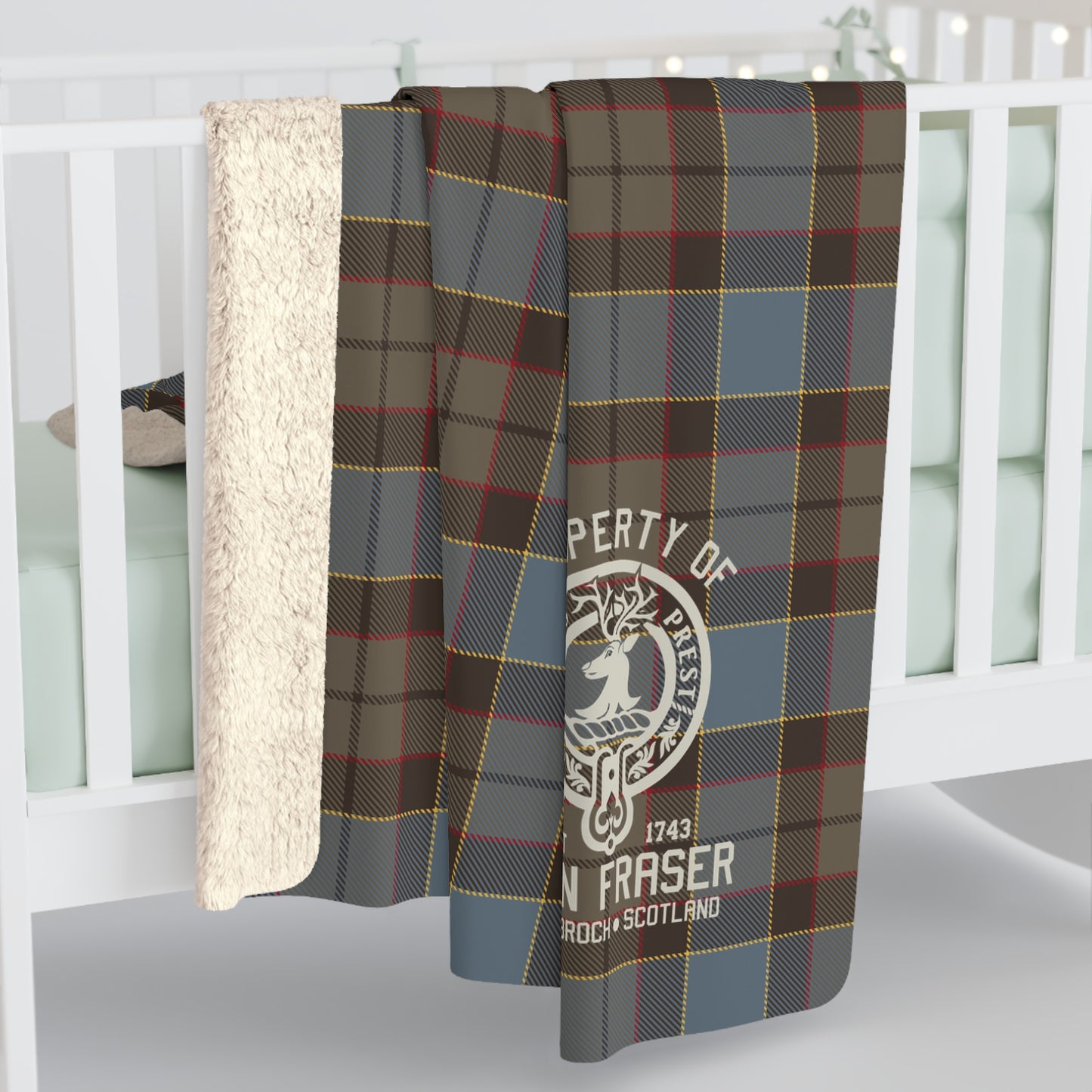Fraser Tartan Sherpa Fleece – Outlander Blanket