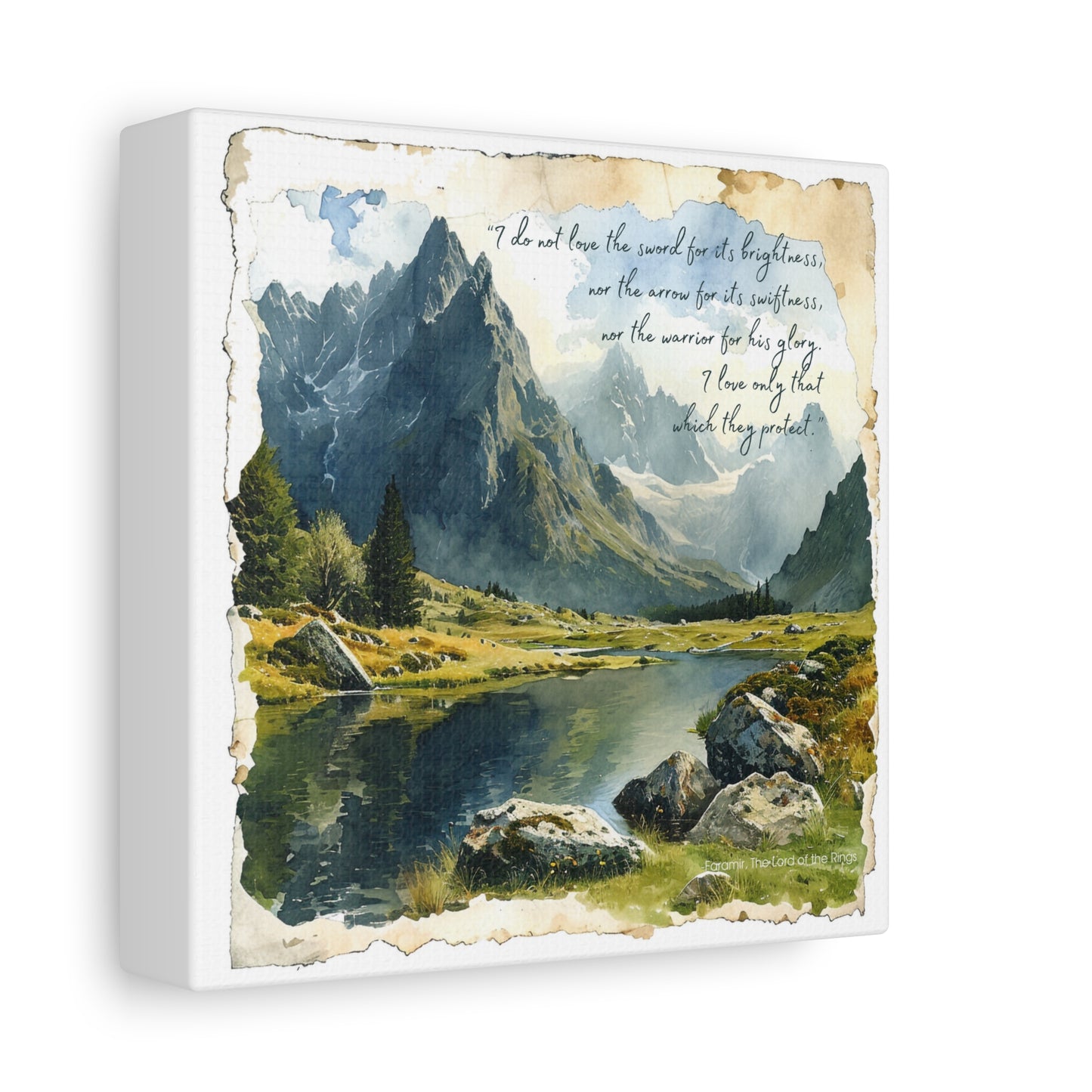 Faramir's Quote Canvas Art Print - The Lord of the Rings