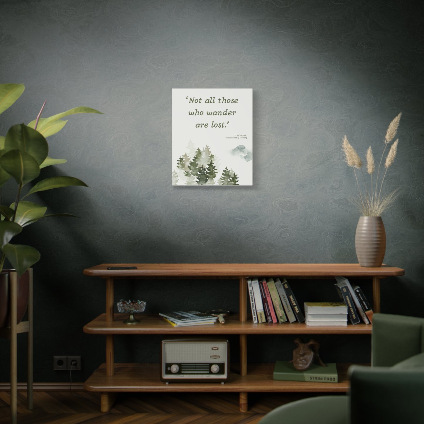 Not All Who Wander Tolkien Quote - Lord of the Rings Canvas Wall Art