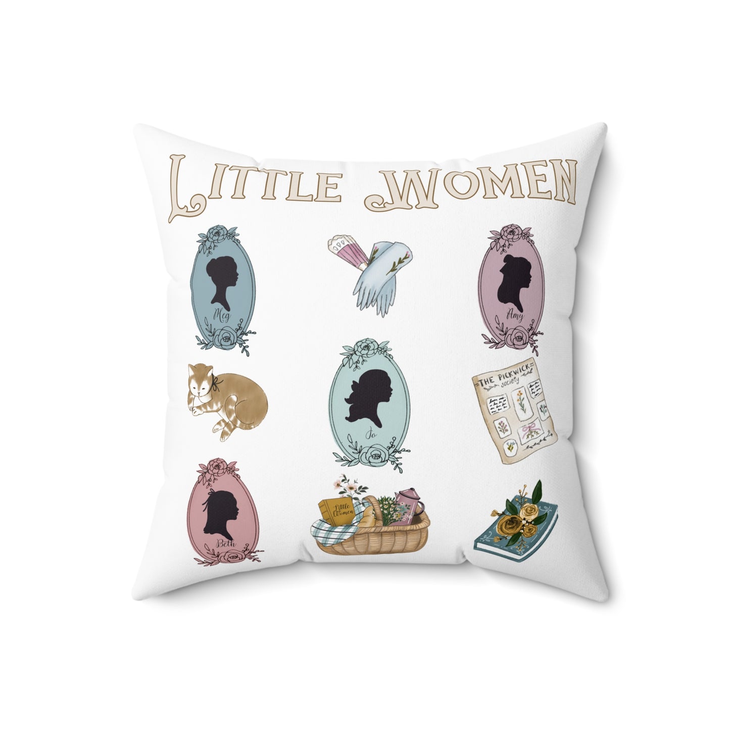 little women throw pillow