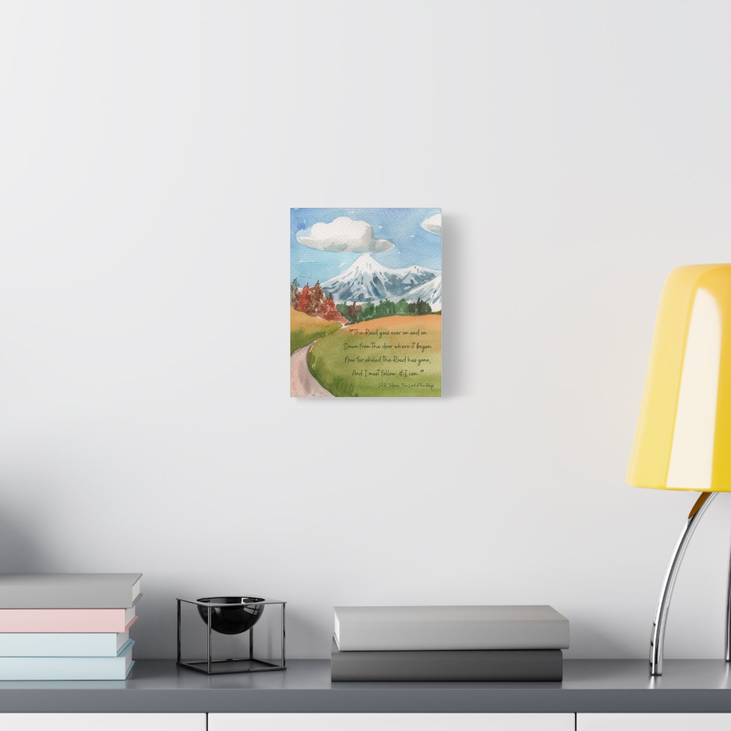 The Road Goes Ever On Tolkien Quote - Lord of the Rings Canvas Wall Art