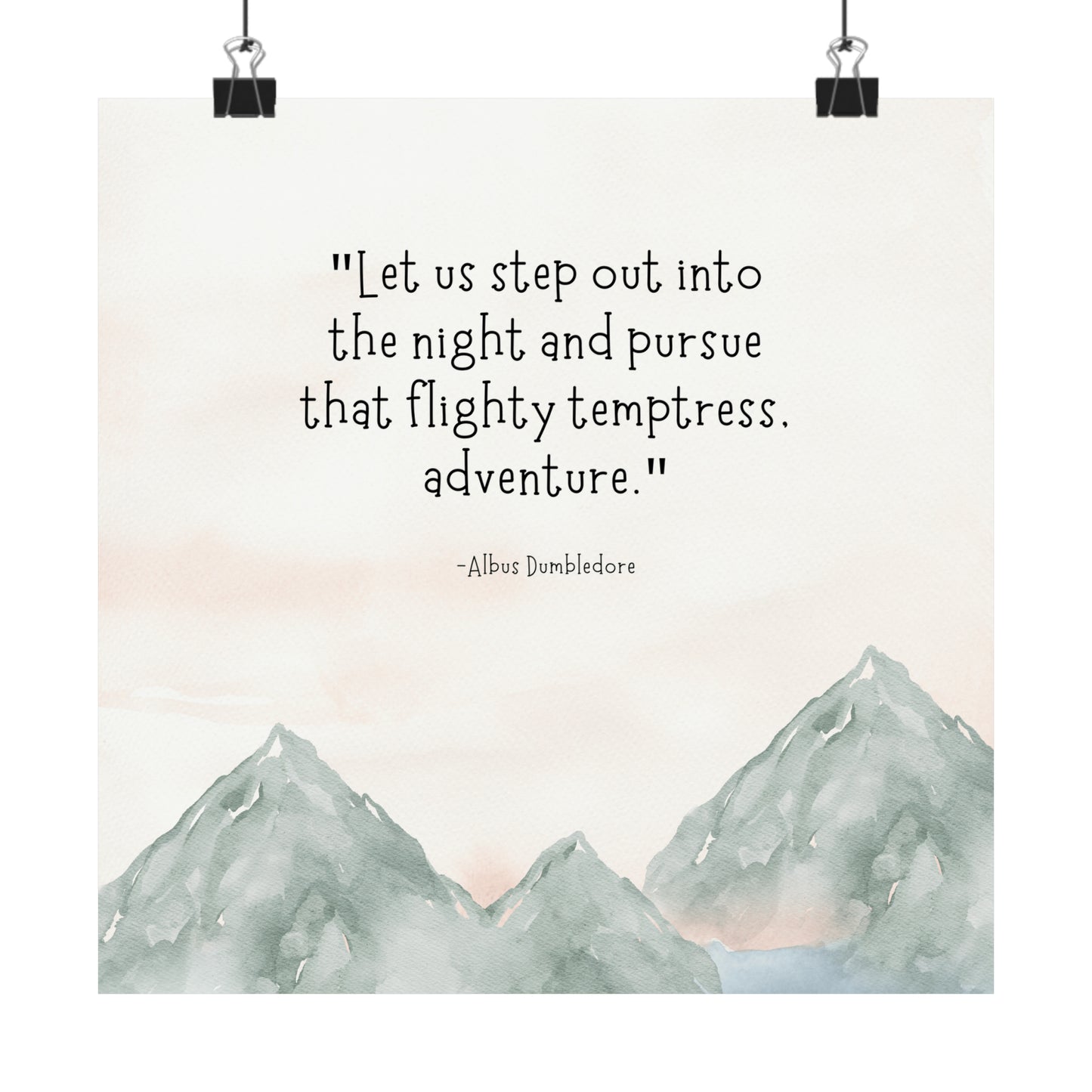 Adventure Dumbledore Quote - Harry Potter Art Print