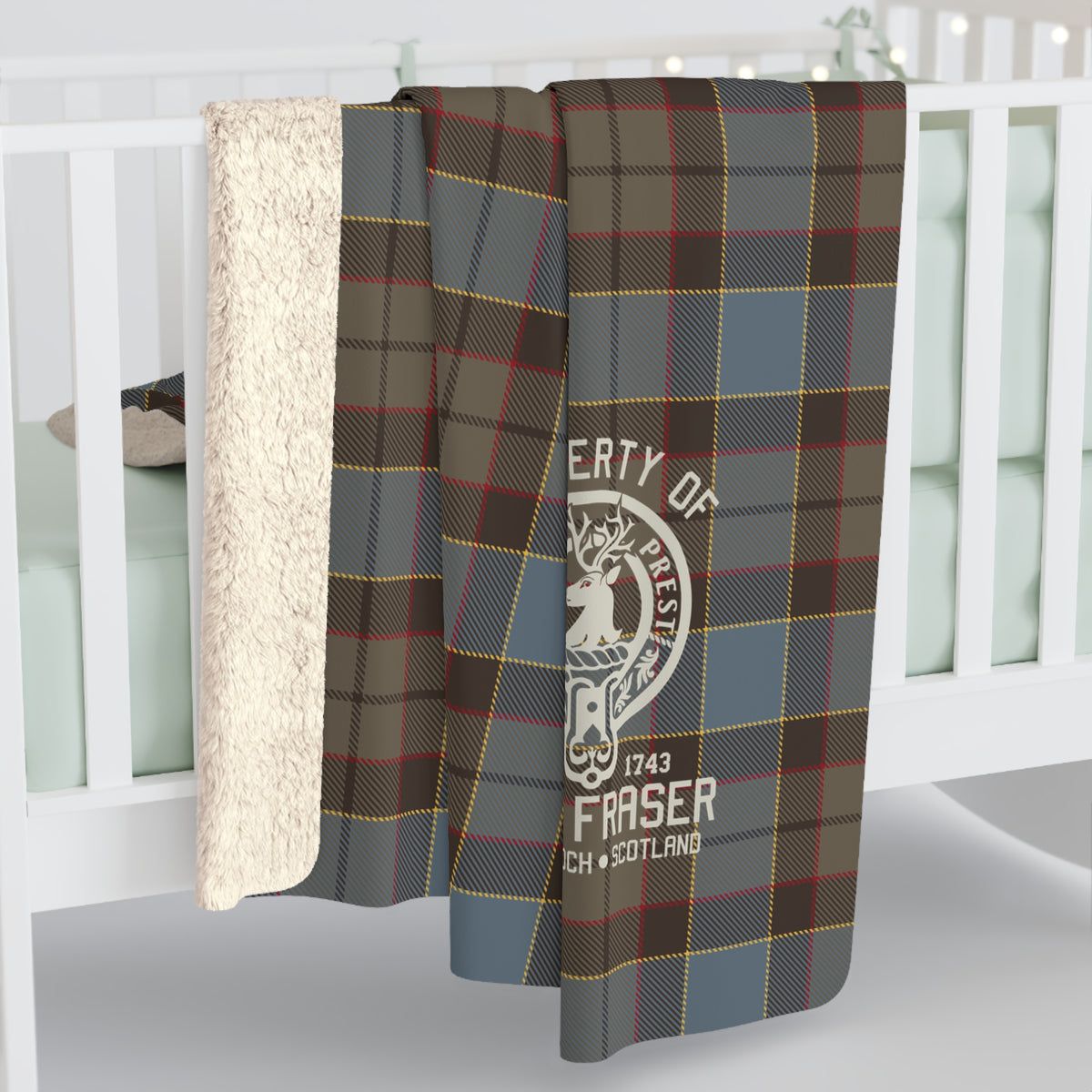 Fraser Tartan Sherpa Fleece – Outlander Blanket