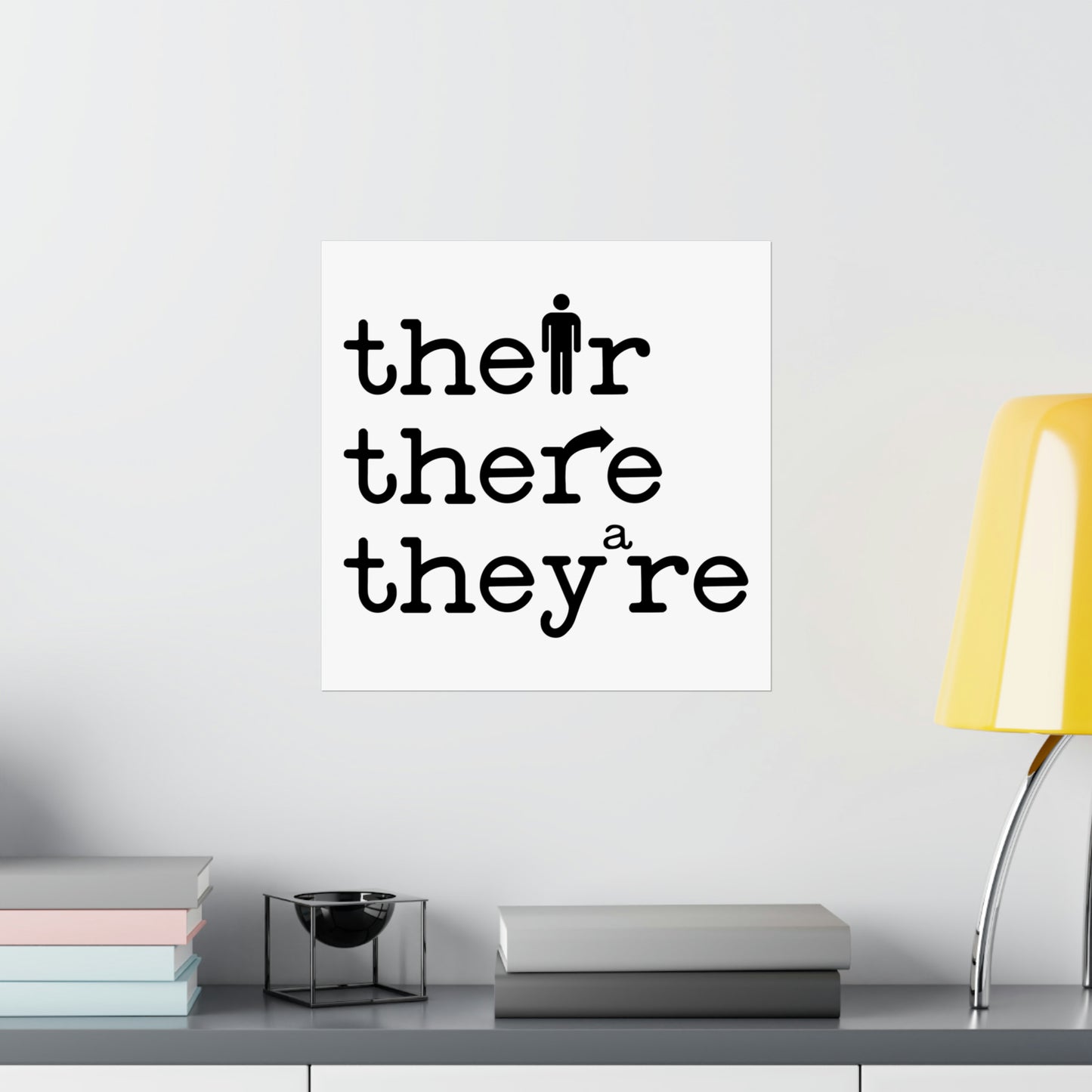 Their, There, They're Poster - Grammar Poster