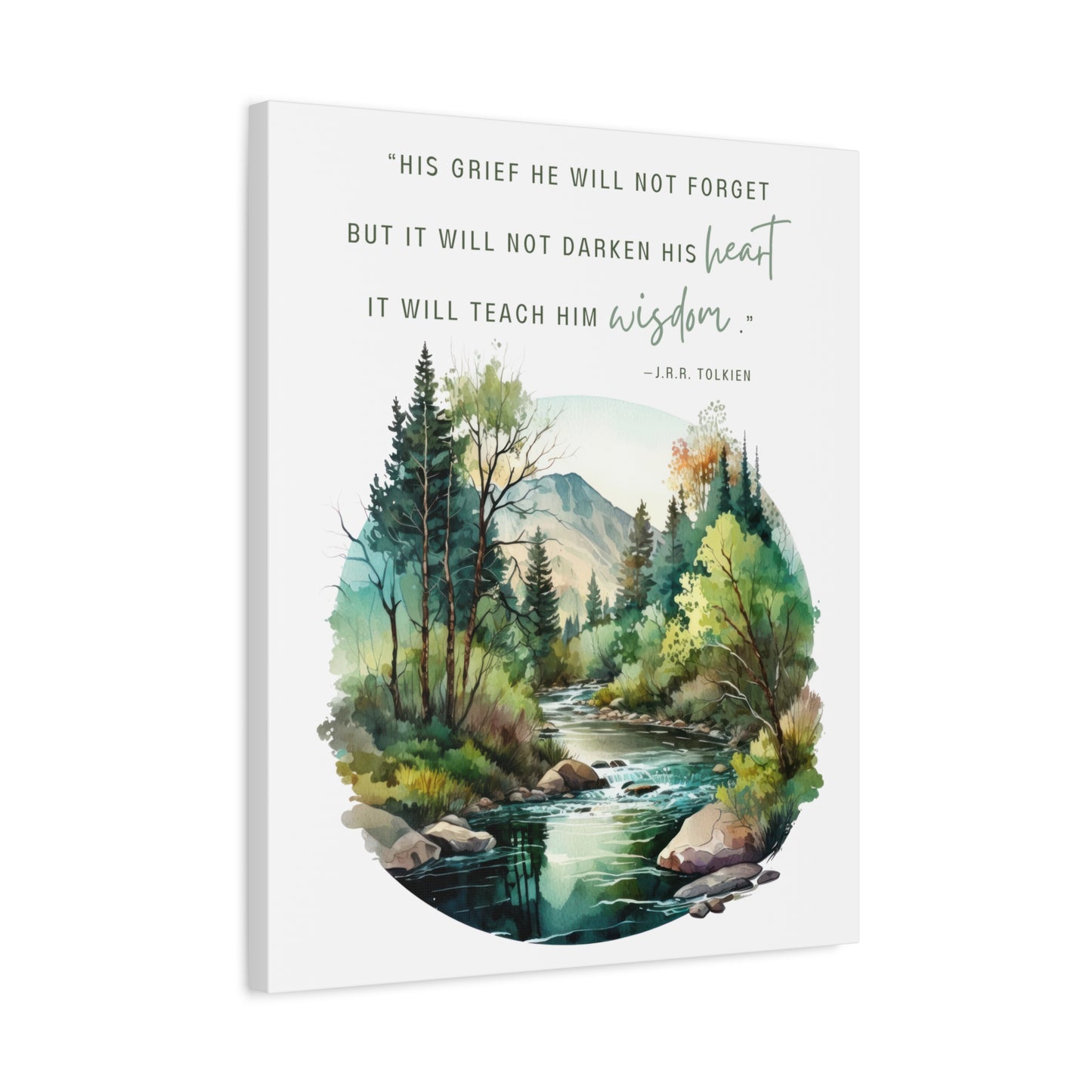 His Grief Will Teach Him Wisdom Canvas Gallery Wrap - Lord of the Rings Wall Art