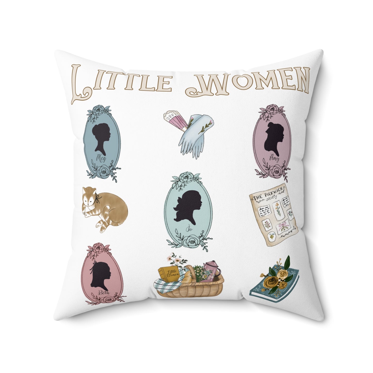 little women throw pillow