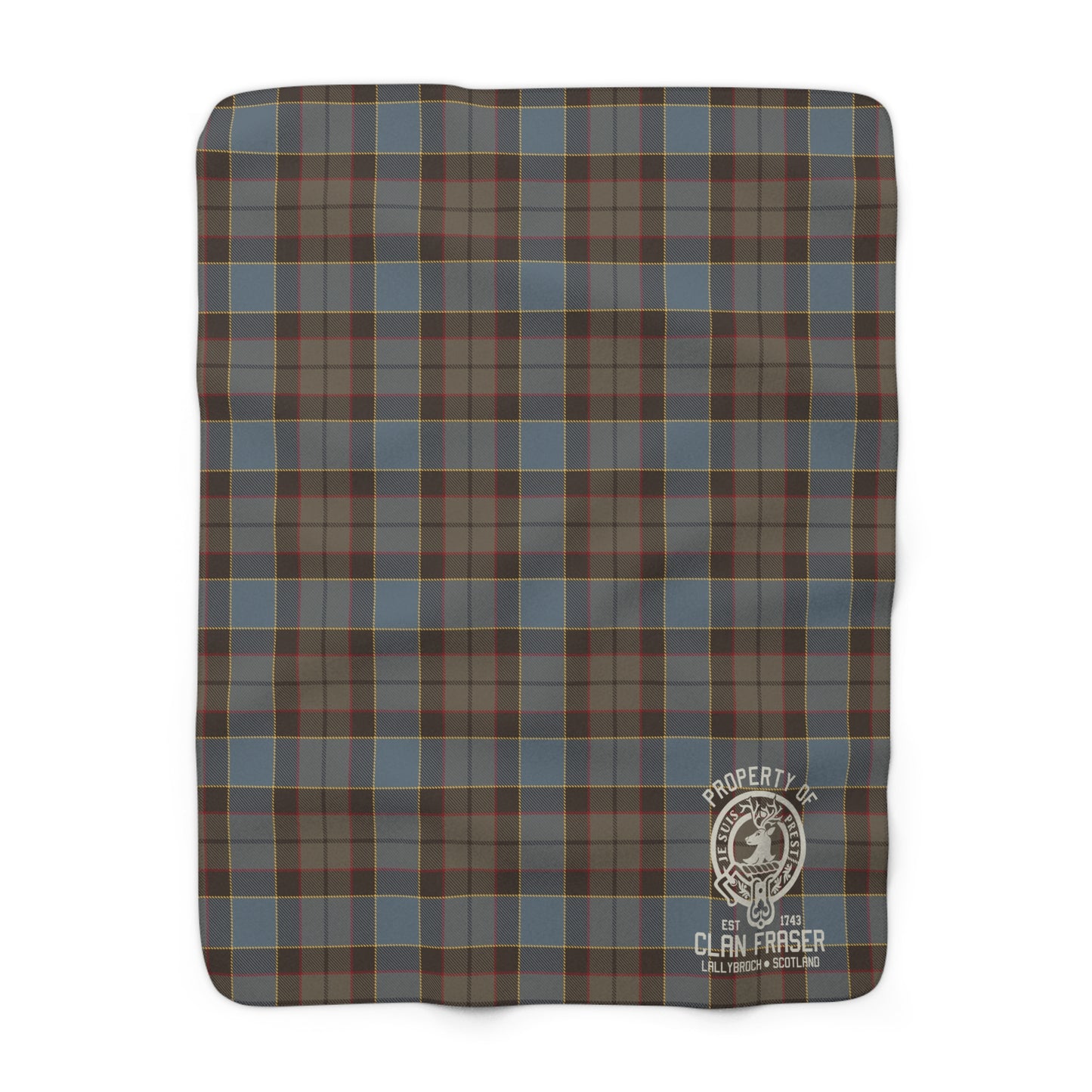 Fraser Tartan Sherpa Fleece – Outlander Blanket
