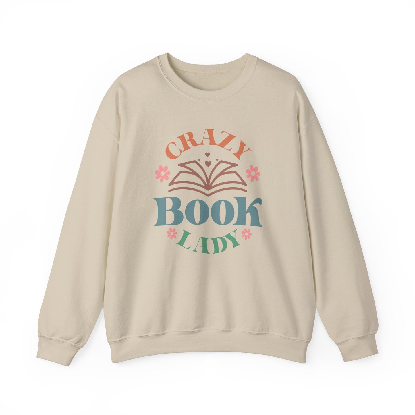 crazy book lady sweatshirt