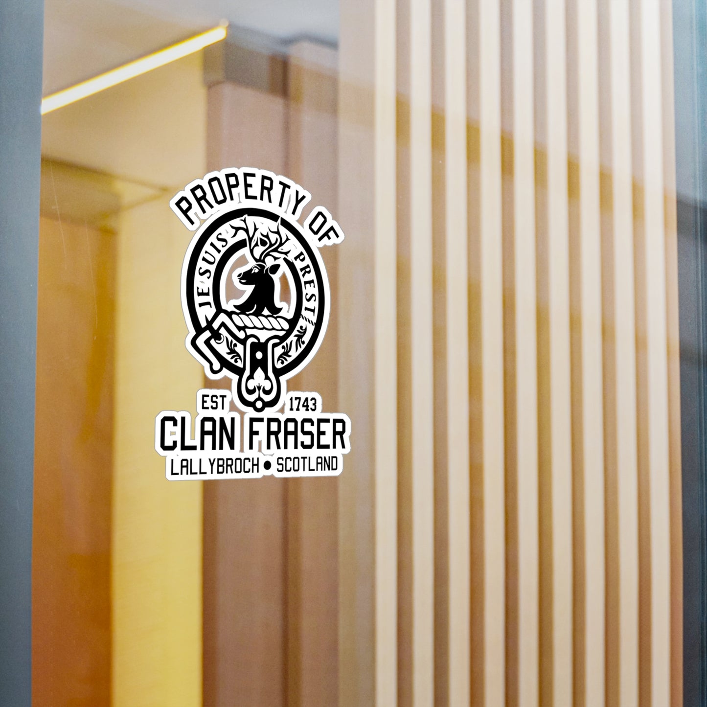 Property of Clan Fraser Vinyl Sticker - Outlander