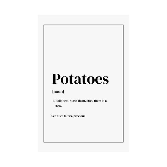 Potatoes Definition - Lord of the Rings Poster
