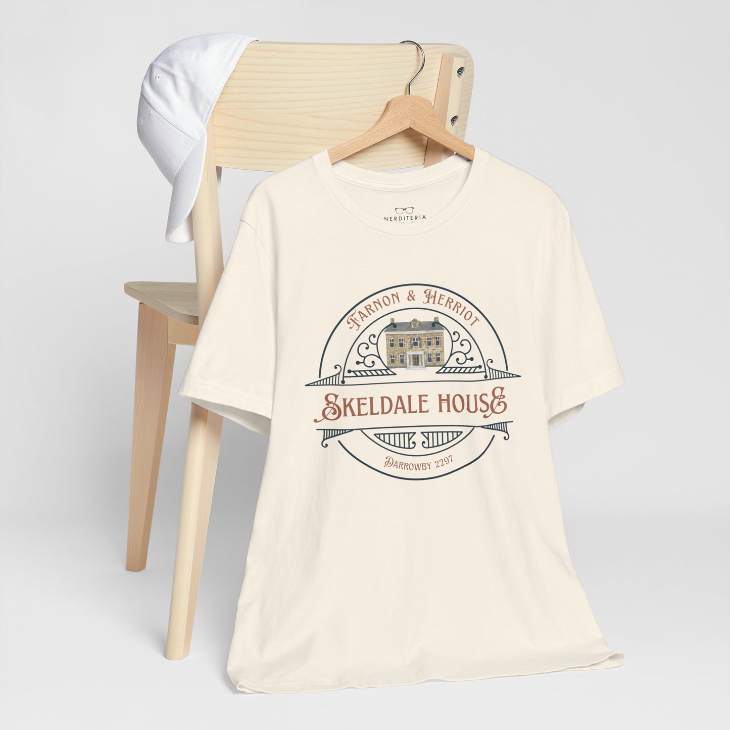 Skeldale House T-shirt with Character Names on Back - All Creatures Great and Small
