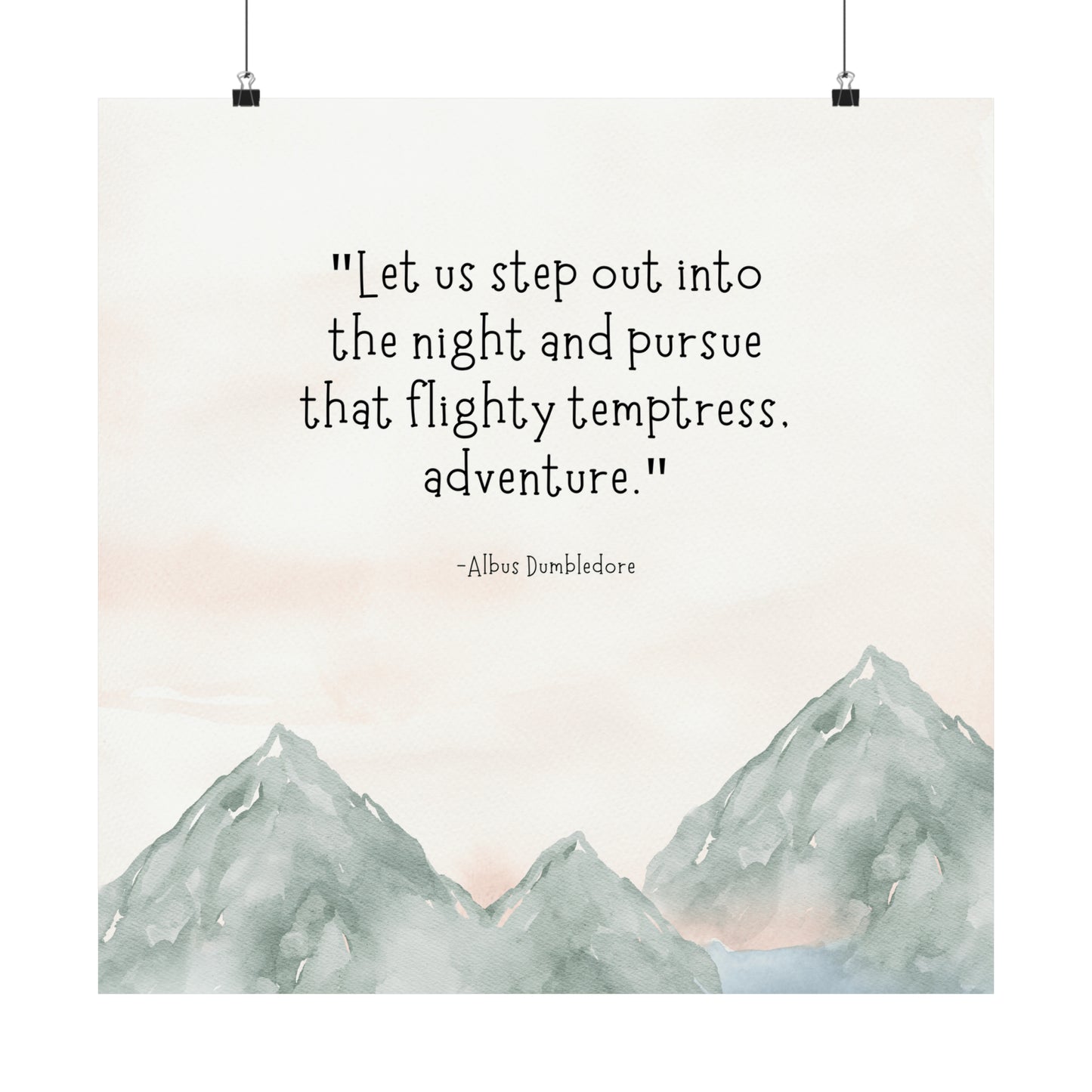 Adventure Dumbledore Quote - Harry Potter Art Print