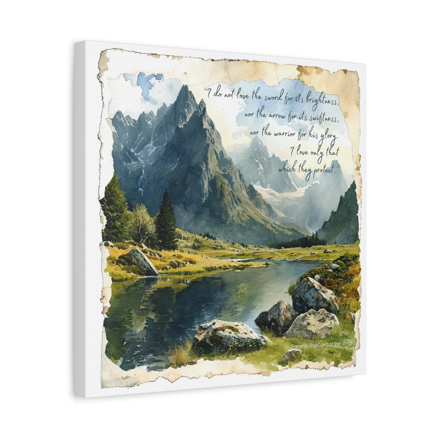 Faramir's Quote Canvas Art Print - The Lord of the Rings