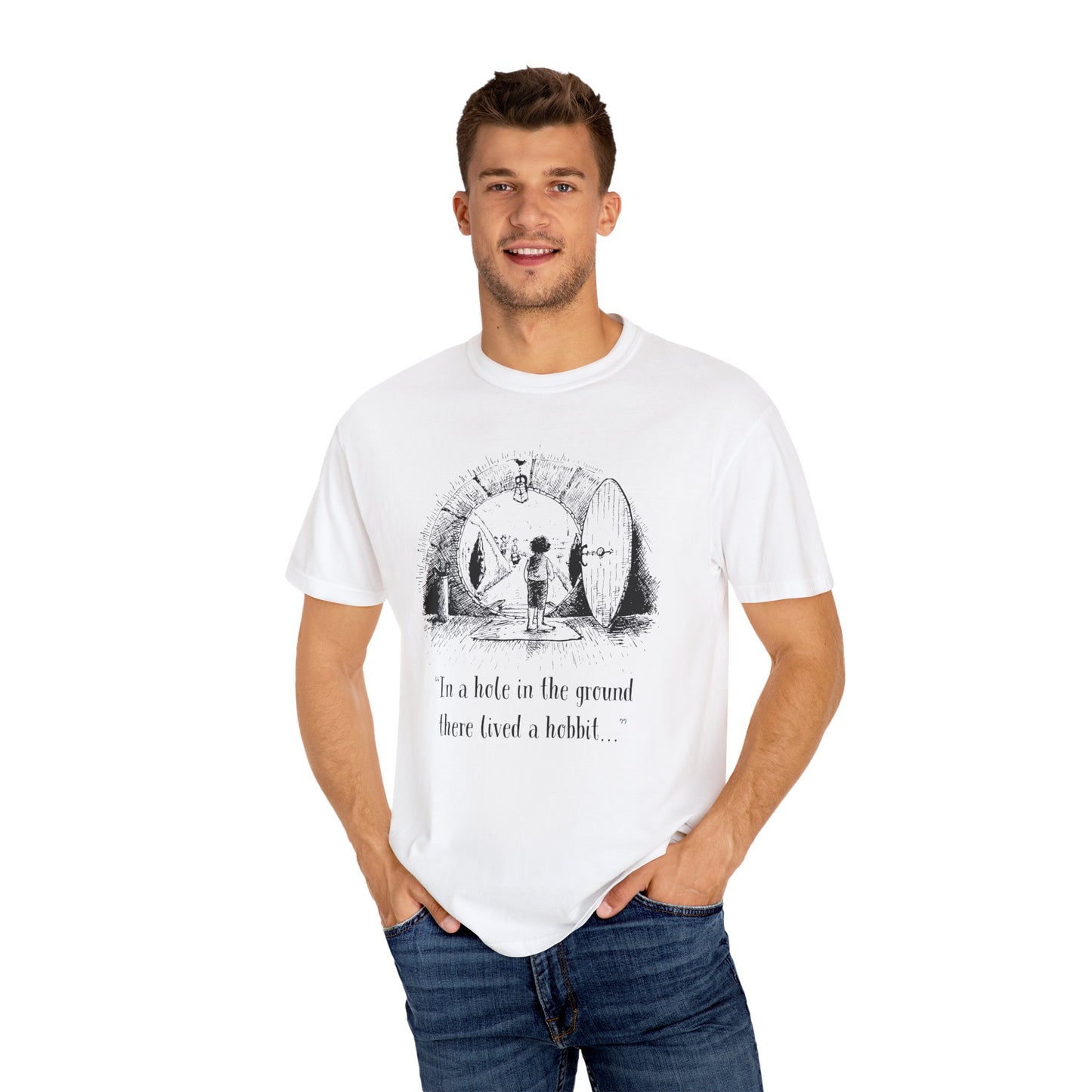 In a Hole in the Ground There Lived a Hobbit T-shirt - The Lord of The Rings