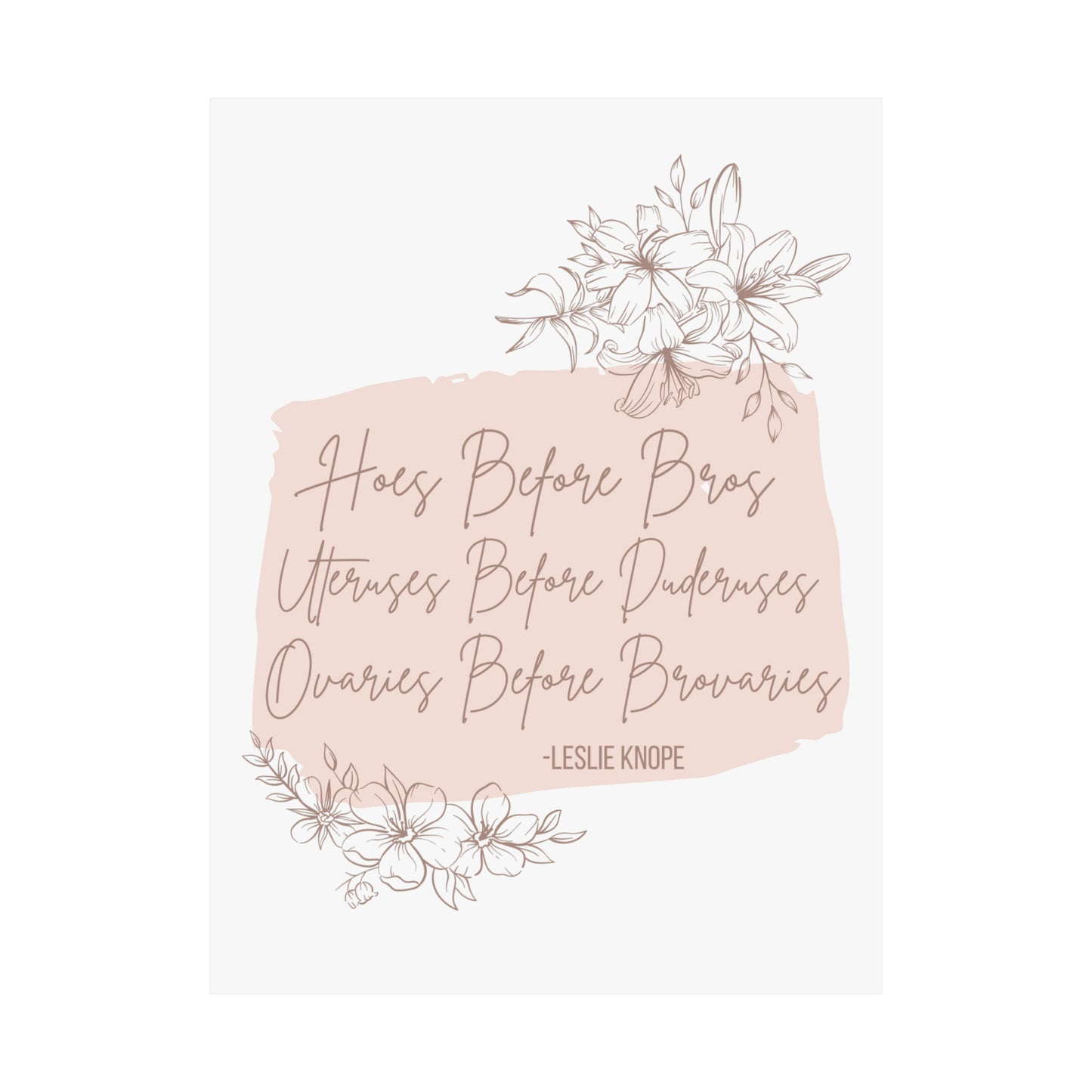 leslie knope quote poster