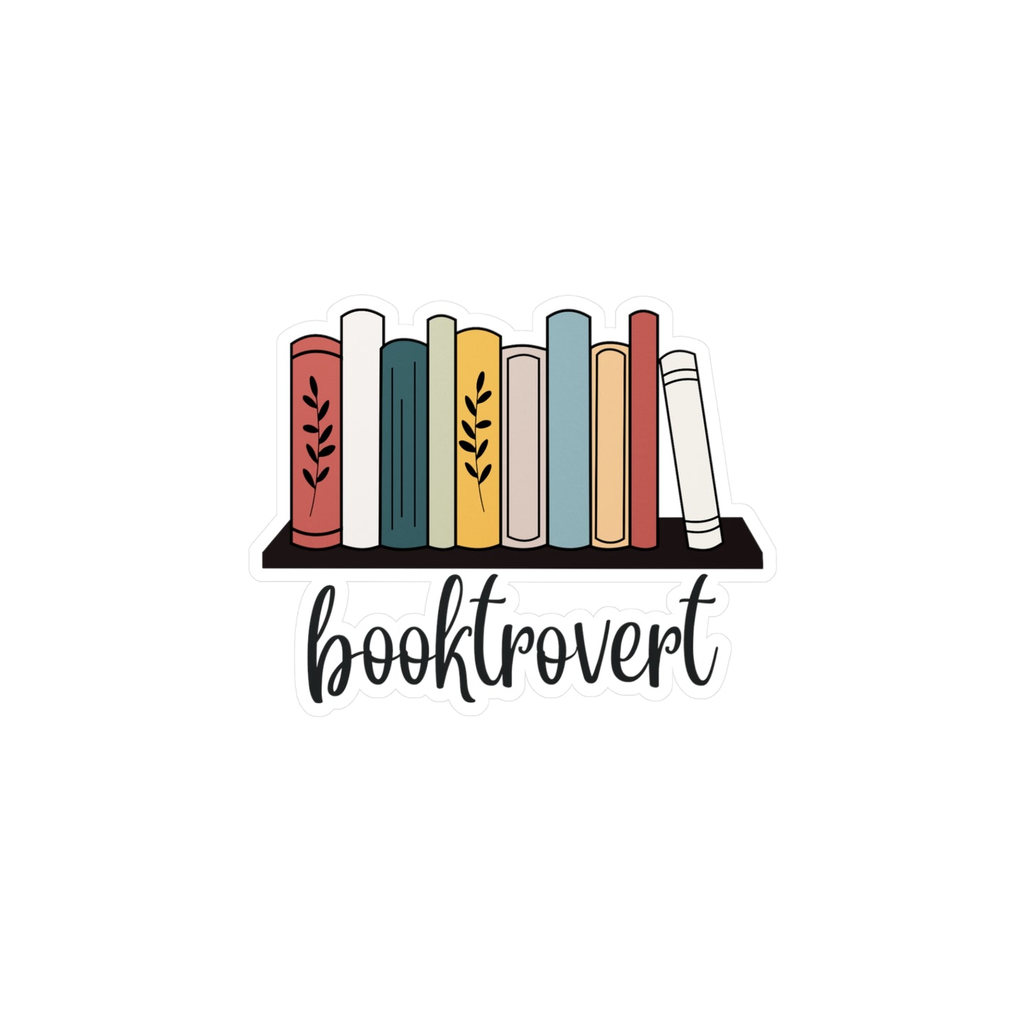 Booktrovert Vinyl Decal - Book Lovers Sticker