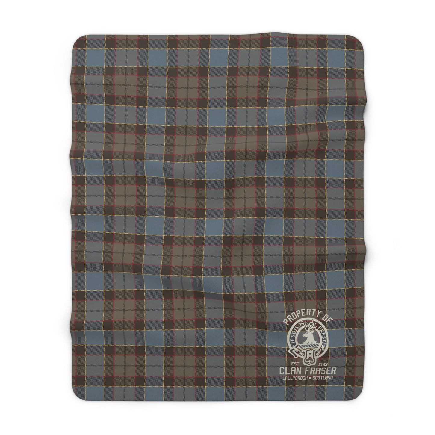 Fraser Tartan Sherpa Fleece – Outlander Blanket