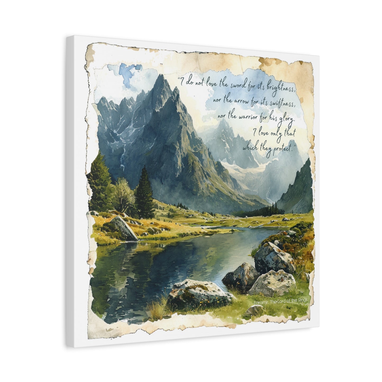 Faramir's Quote Canvas Art Print - The Lord of the Rings