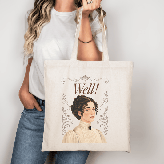 Well! - Emma M Lion Canvas Tote Bag