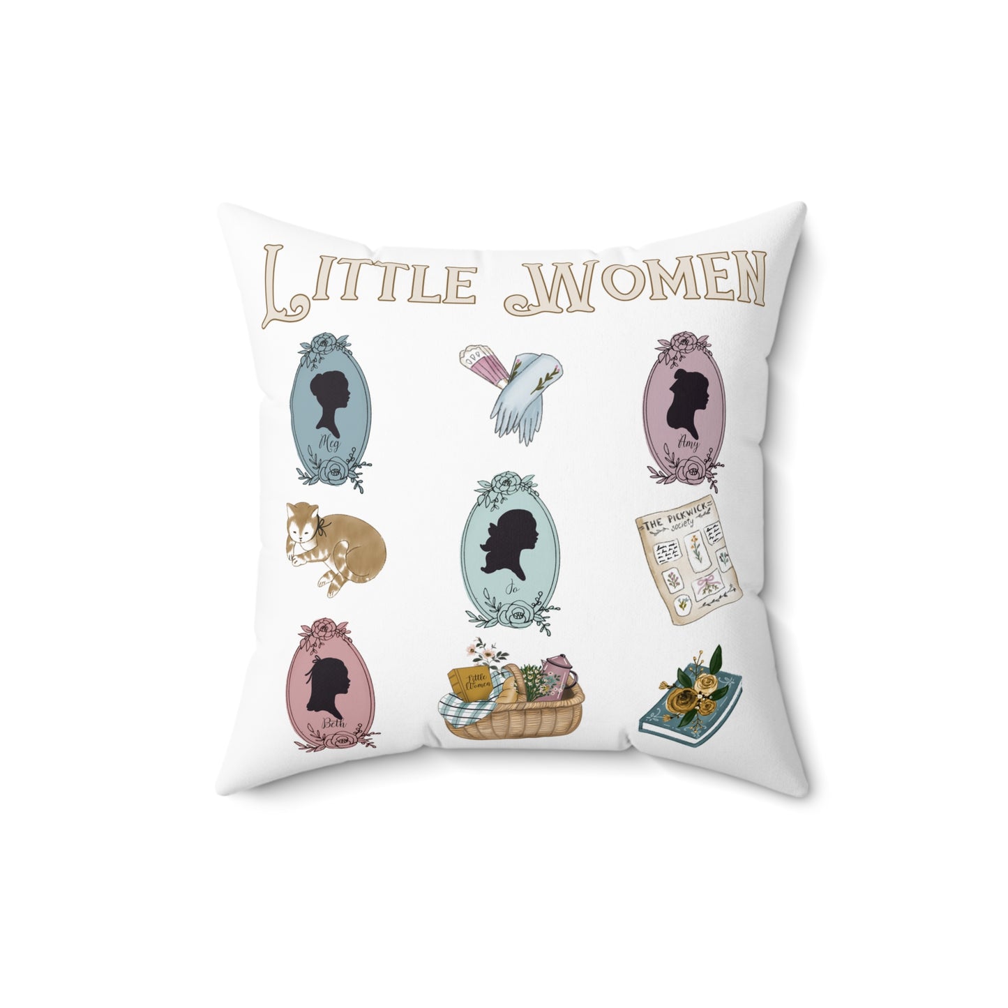little women throw pillow
