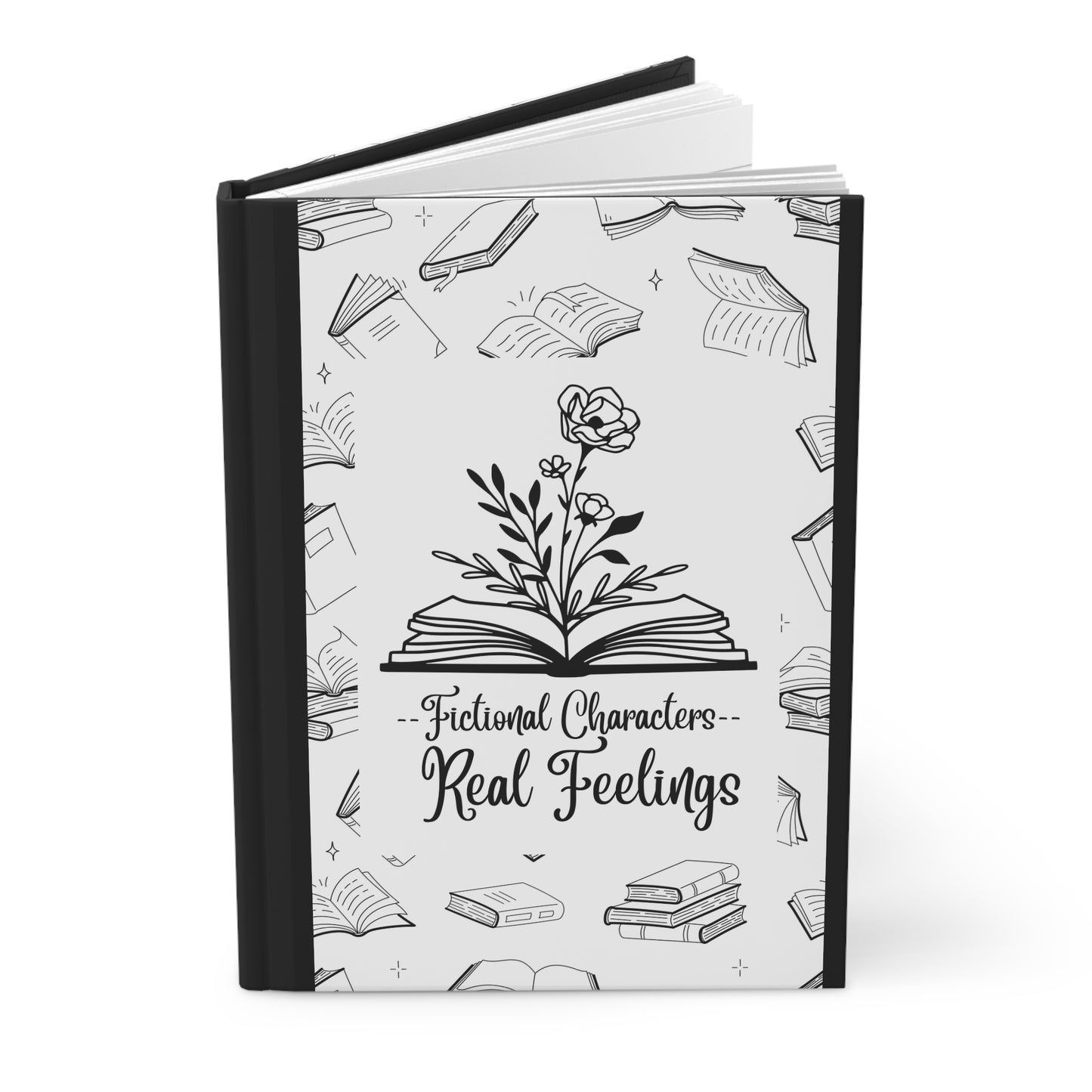 Fictional Characters Real Feelings Hardcover Journal