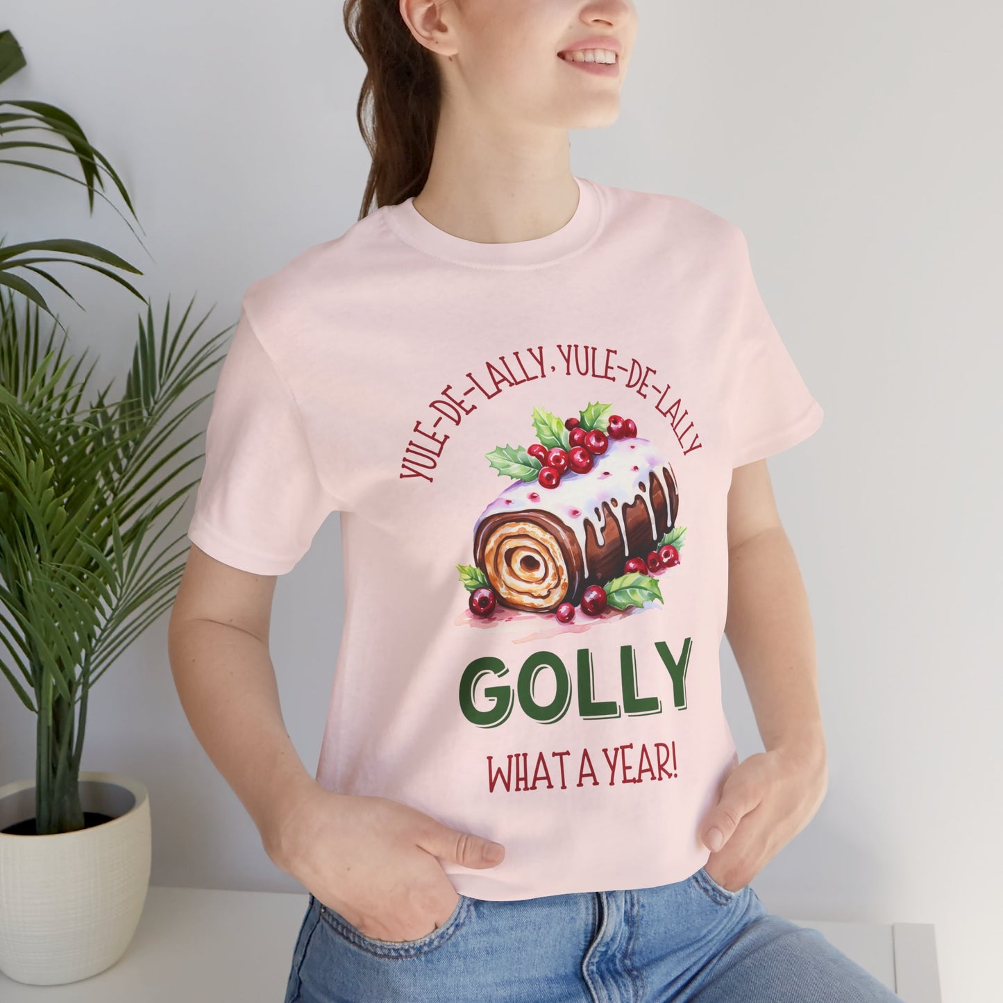 Golly What A Year (Yule Log Version) - Christmas T-Shirt