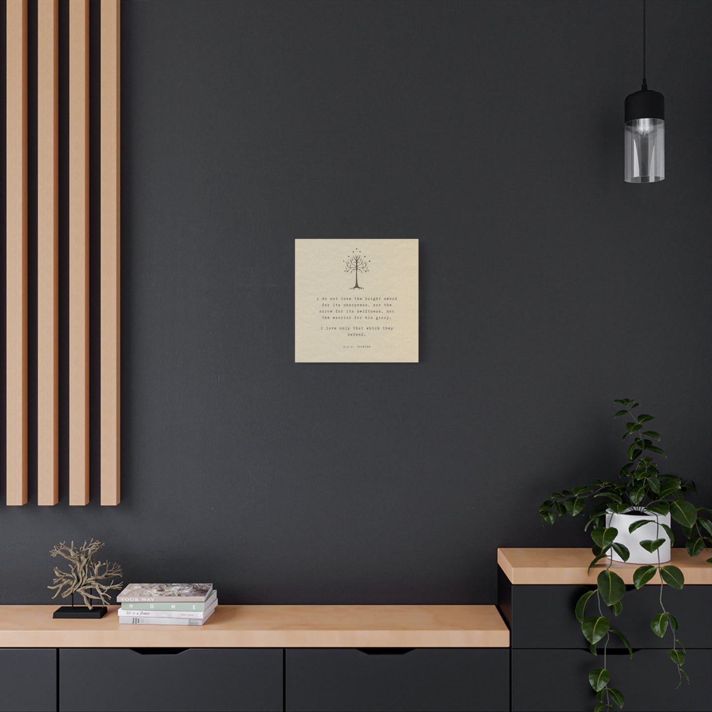 I Do Not Love The Sword Quote Canvas - Lord of the Rings Art