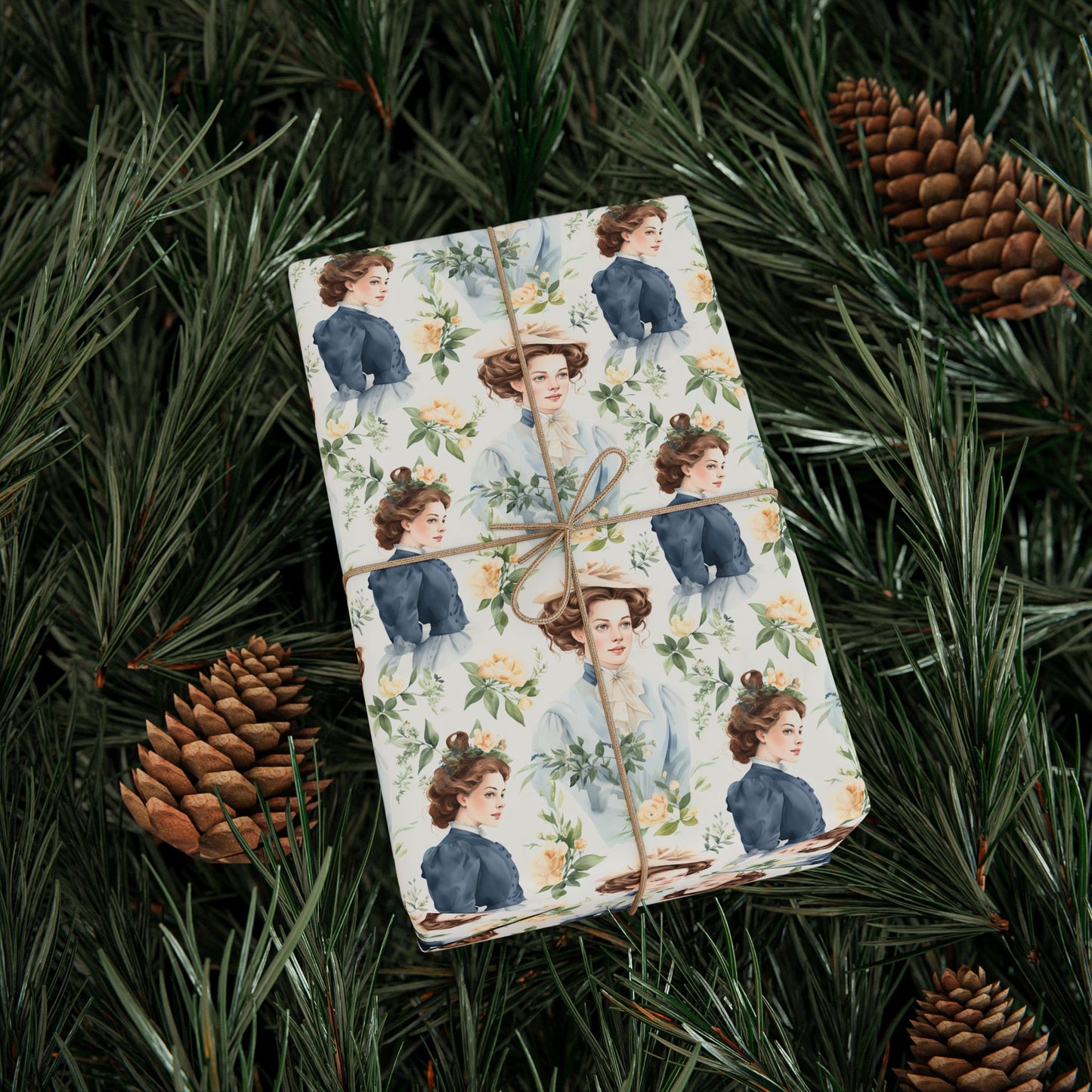 Emma M Lion Gift Wrap - Book Lovers