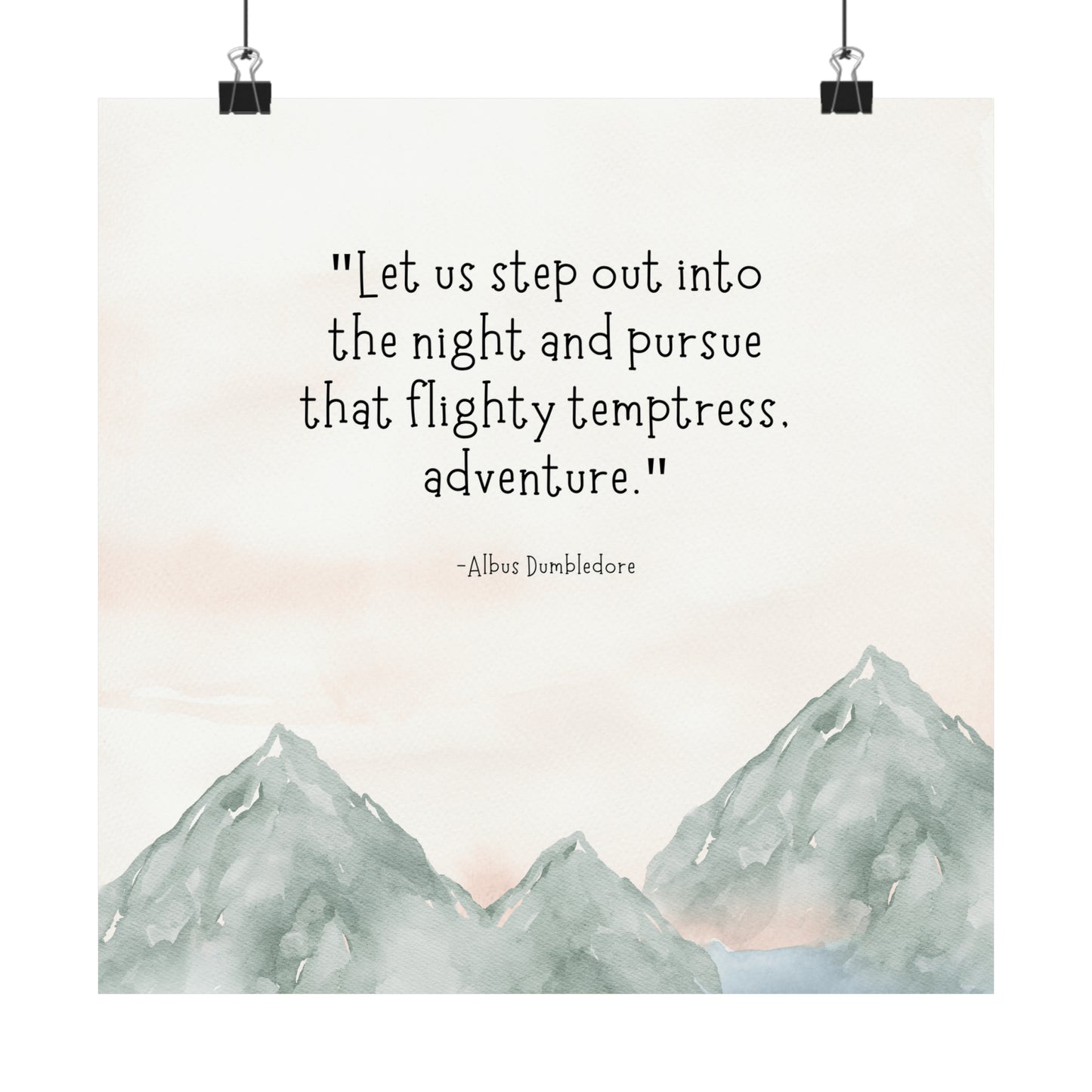 Adventure Dumbledore Quote - Harry Potter Art Print