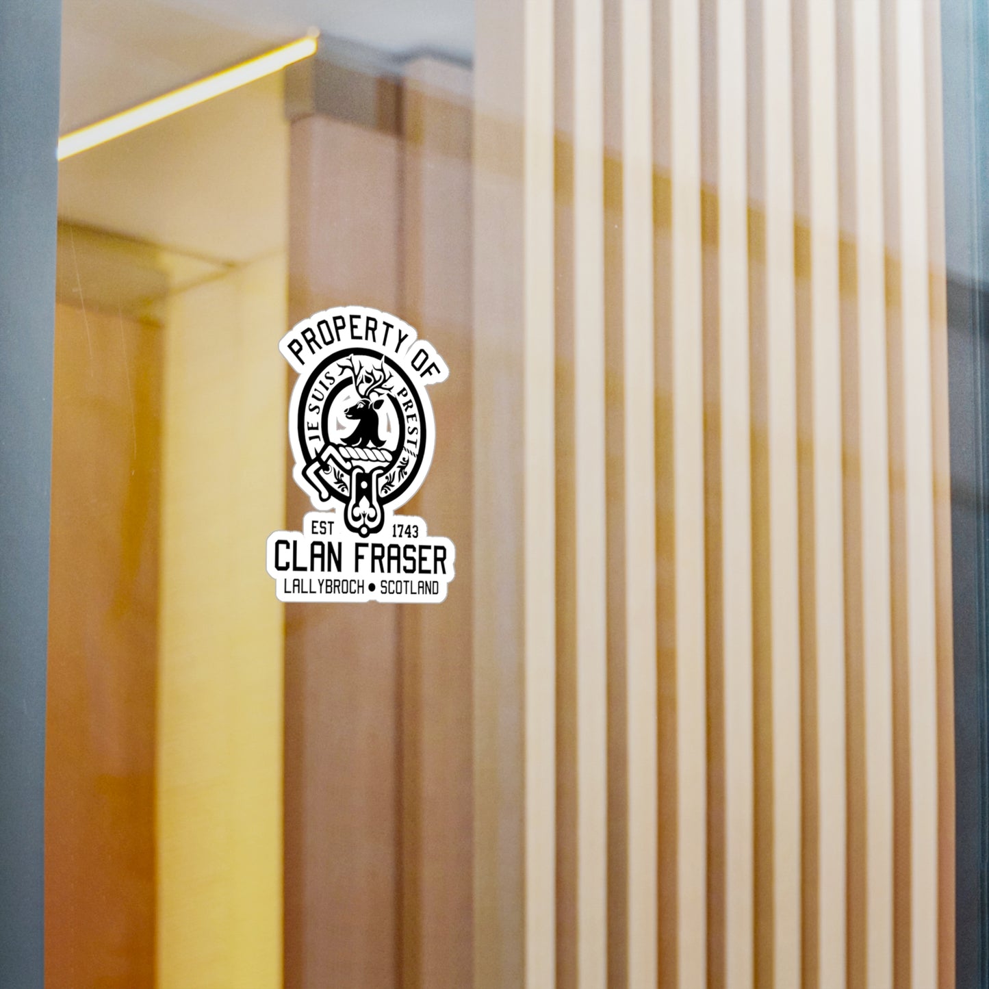 Property of Clan Fraser Vinyl Sticker - Outlander