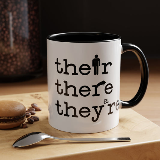 Their, There, They're Coffee Mug