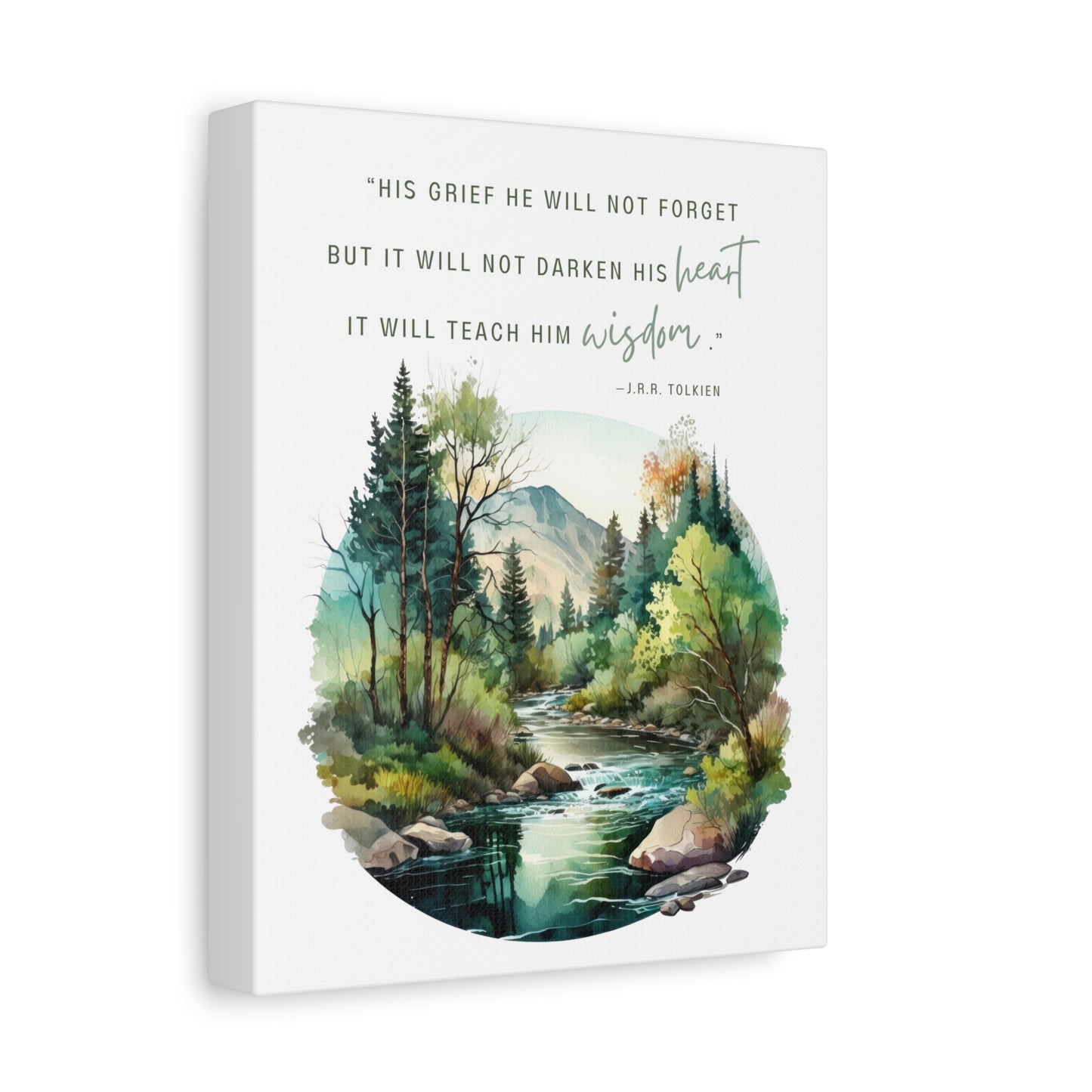 His Grief Will Teach Him Wisdom Canvas Gallery Wrap - Lord of the Rings Wall Art