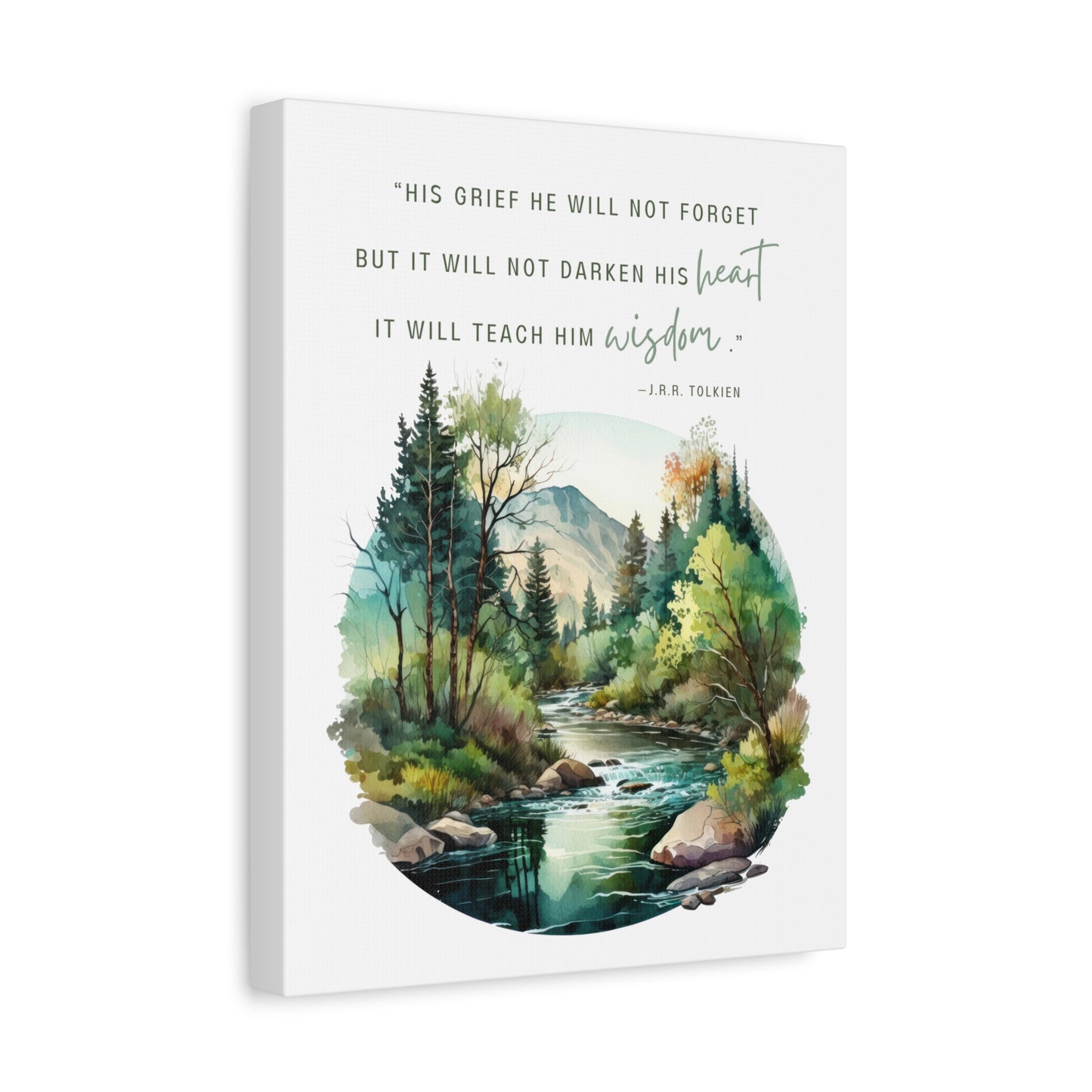 His Grief Will Teach Him Wisdom Canvas Gallery Wrap - Lord of the Rings Wall Art