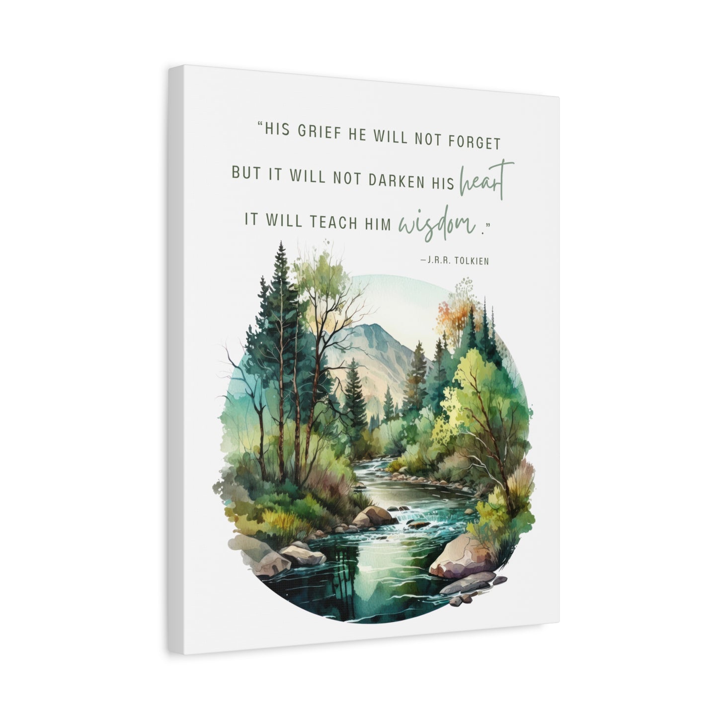 His Grief Will Teach Him Wisdom Canvas Gallery Wrap - Lord of the Rings Wall Art