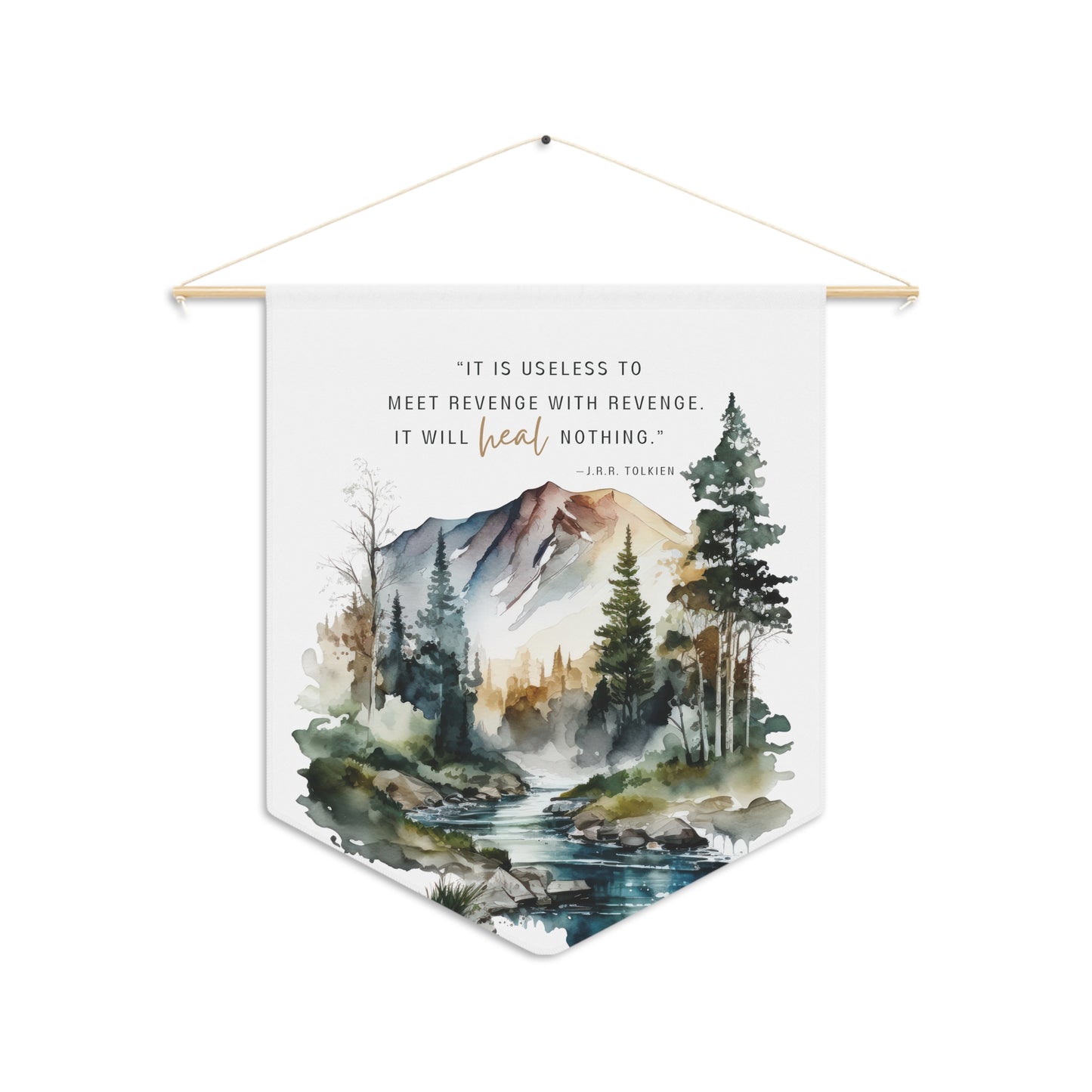 Tolkien Quote Pennant - Lord of the Rings Wall Art