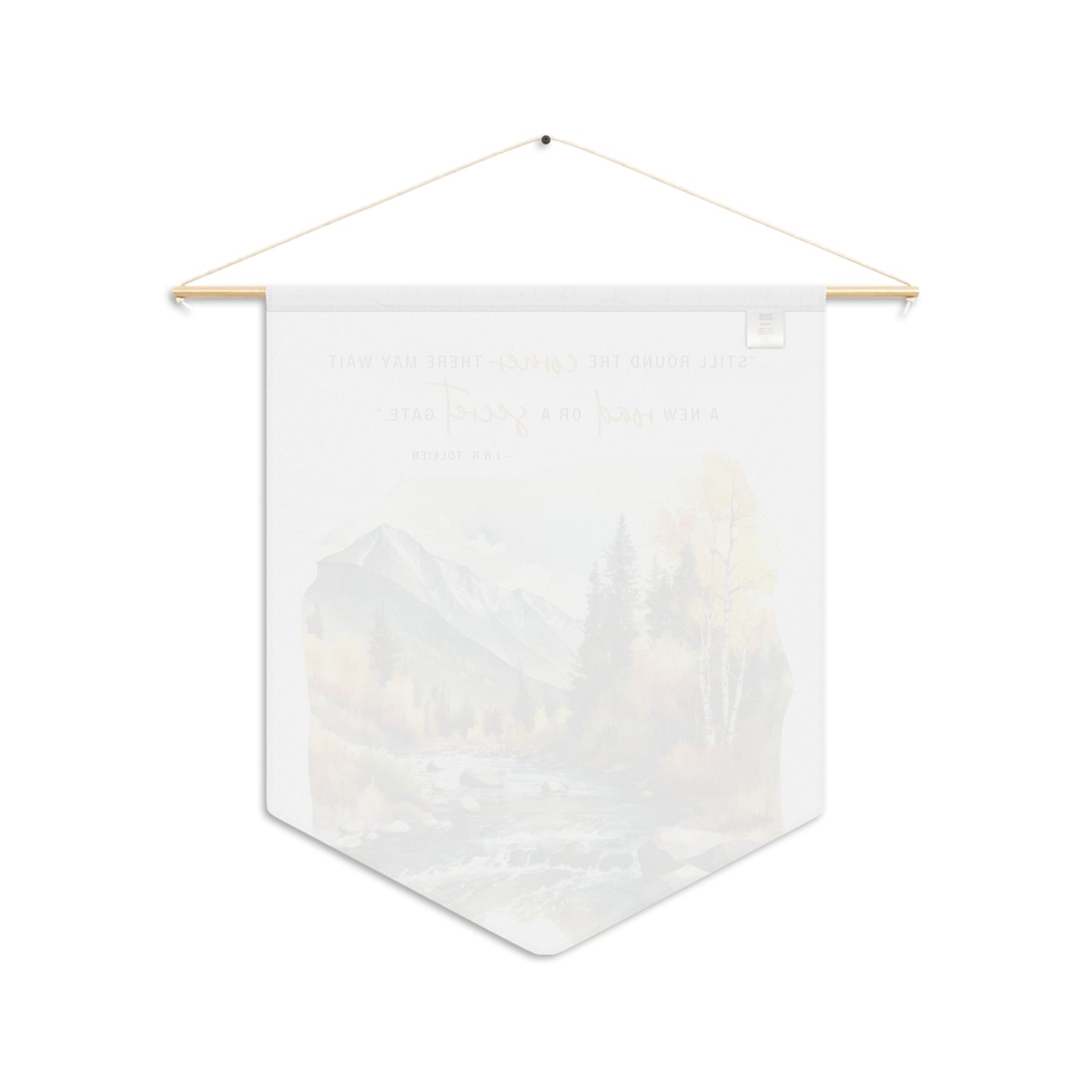 Still Round The Corner Pennant - Tolkien Quote Wall Art