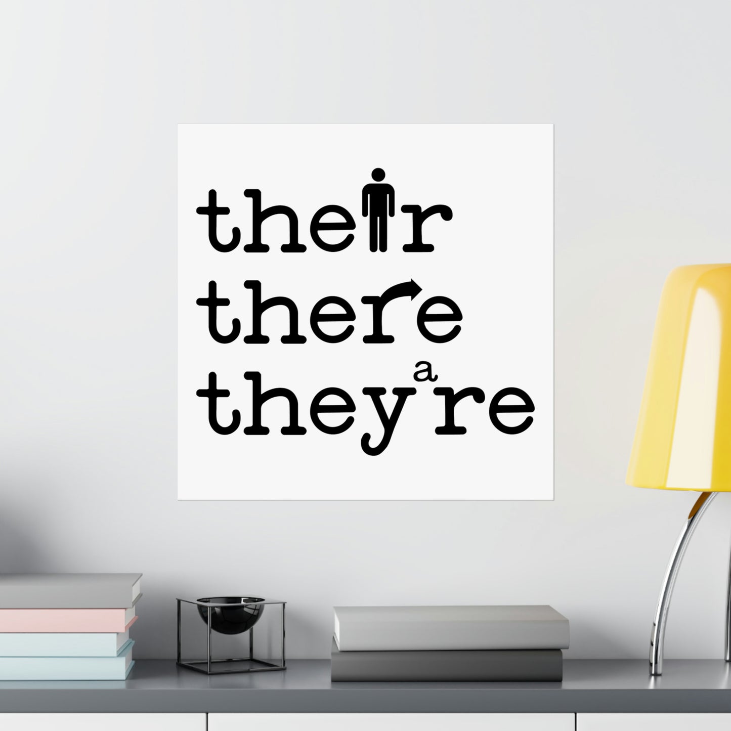 Their, There, They're Poster - Grammar Poster