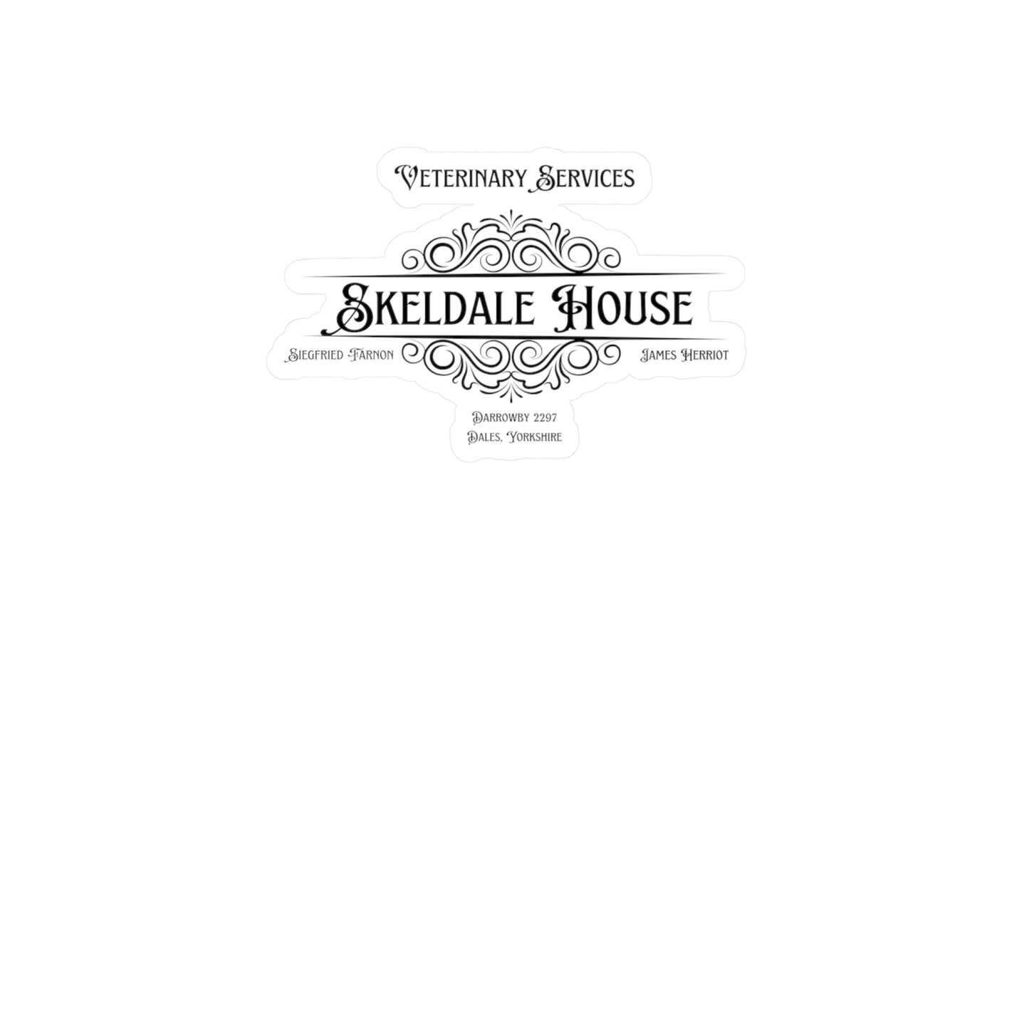 Skeldale House Vinyl Stickers - All Creatures Great and Small