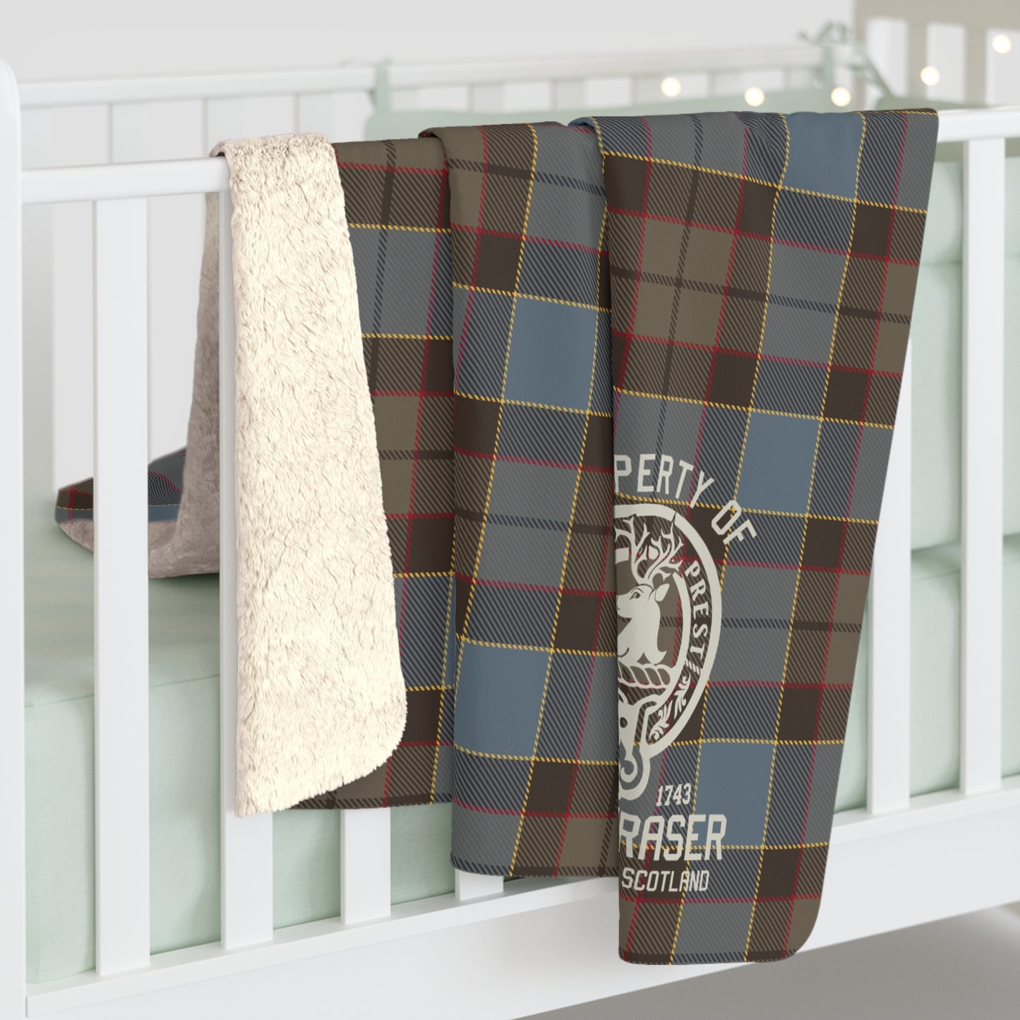 Fraser Tartan Sherpa Fleece – Outlander Blanket