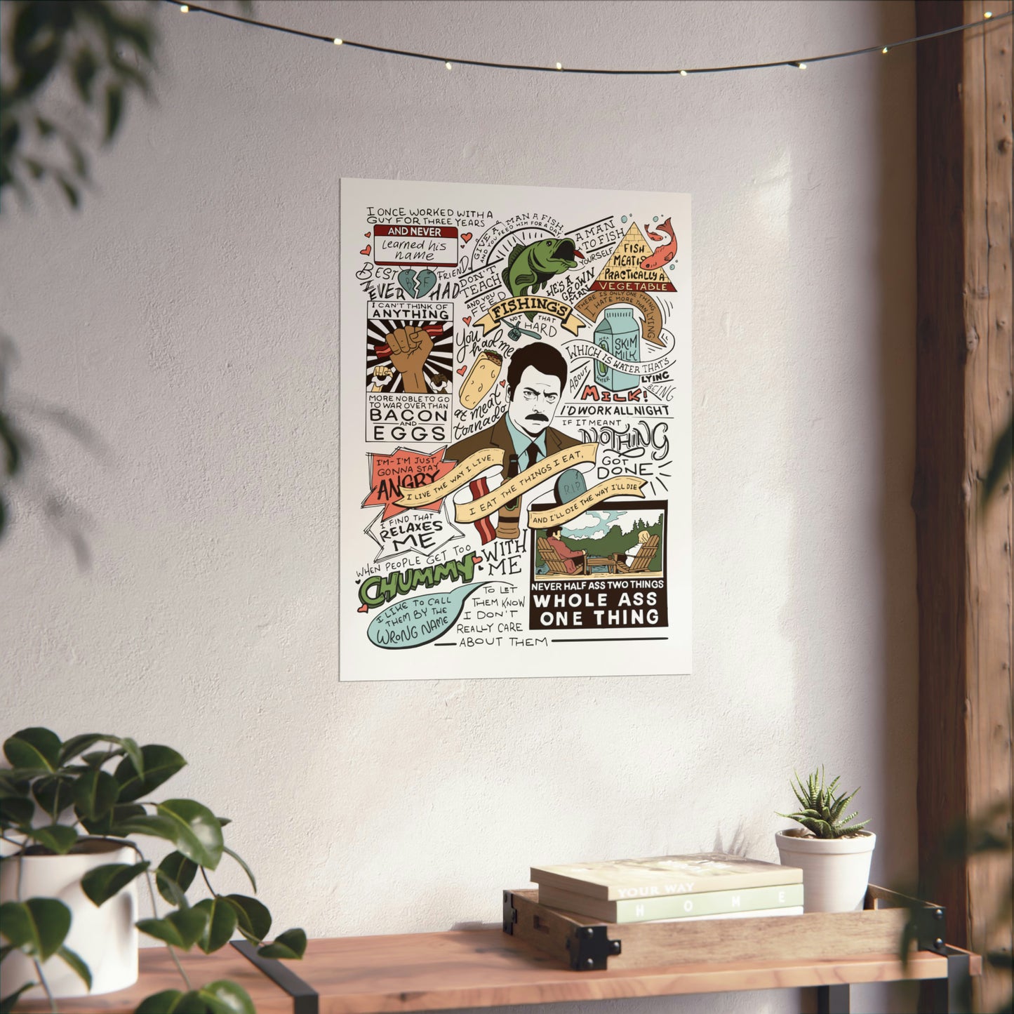 ron swanson quotes poster