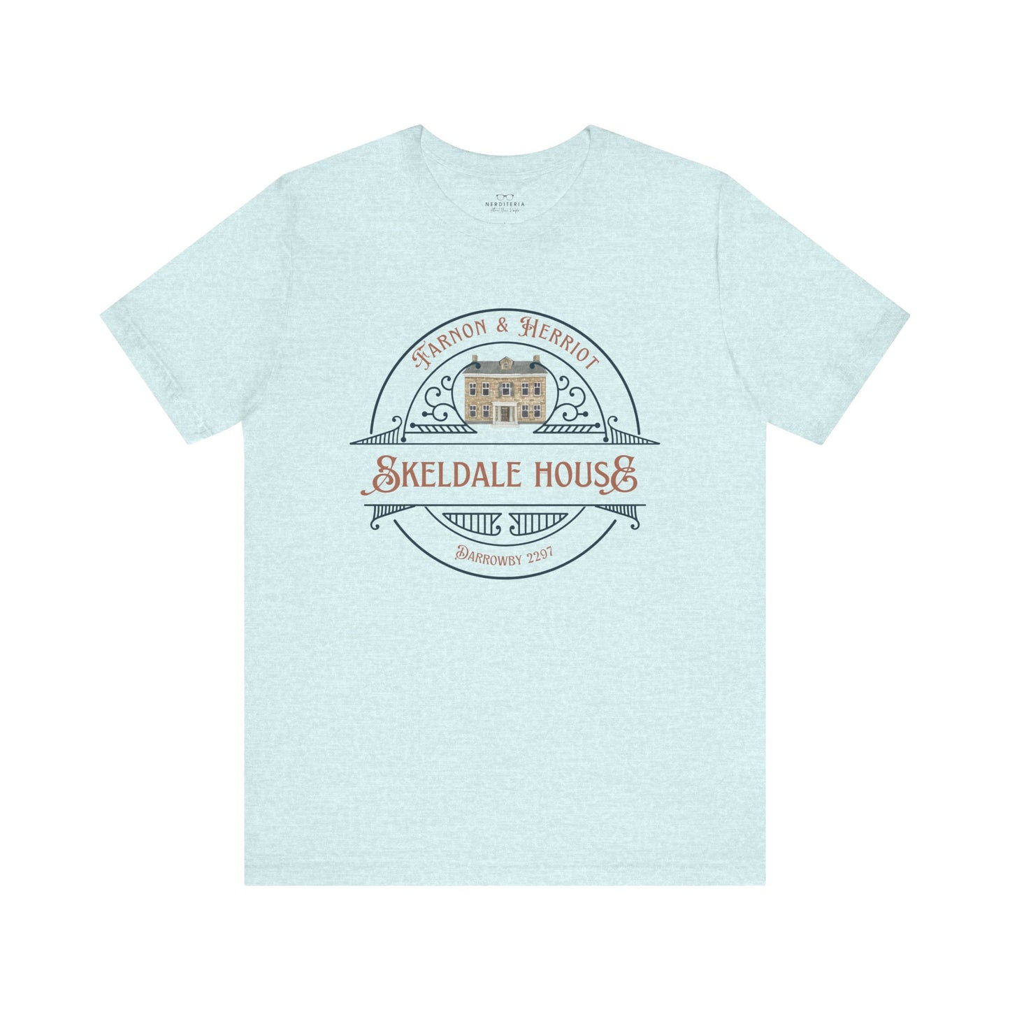 Skeldale House T-shirt with Character Names on Back - All Creatures Great and Small