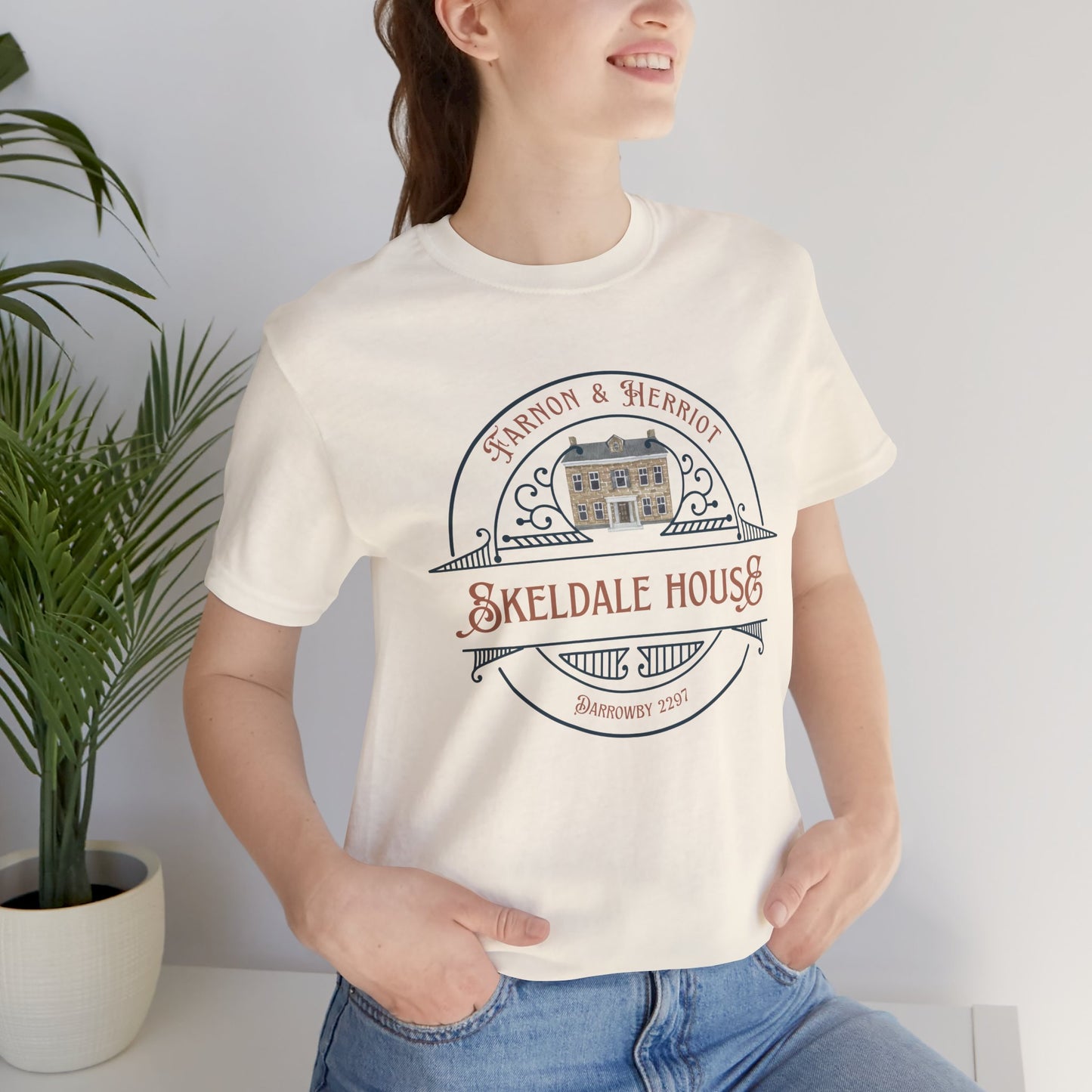 Skeldale House T-shirt with Character Names on Back - All Creatures Great and Small