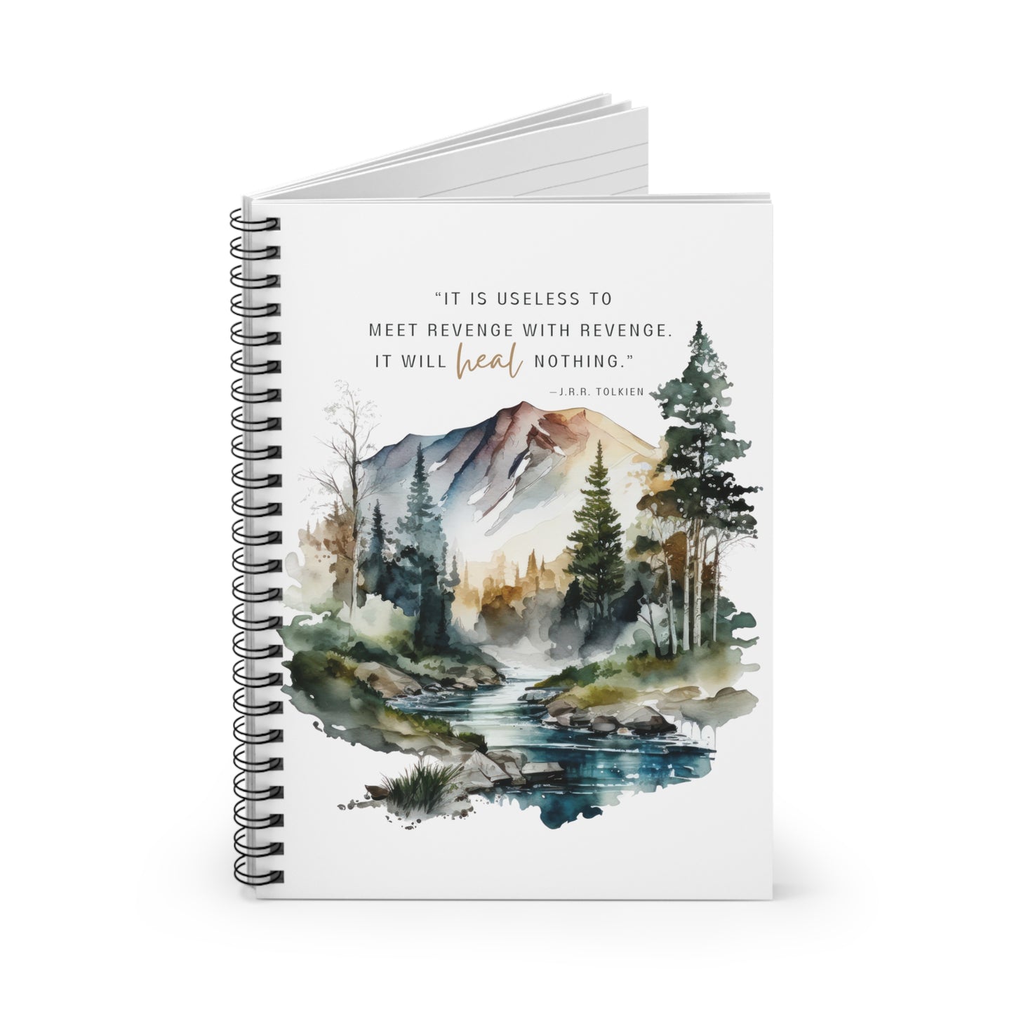 Tolkien Quote Spiral Notebook - Lord of the Rings Fan Journal