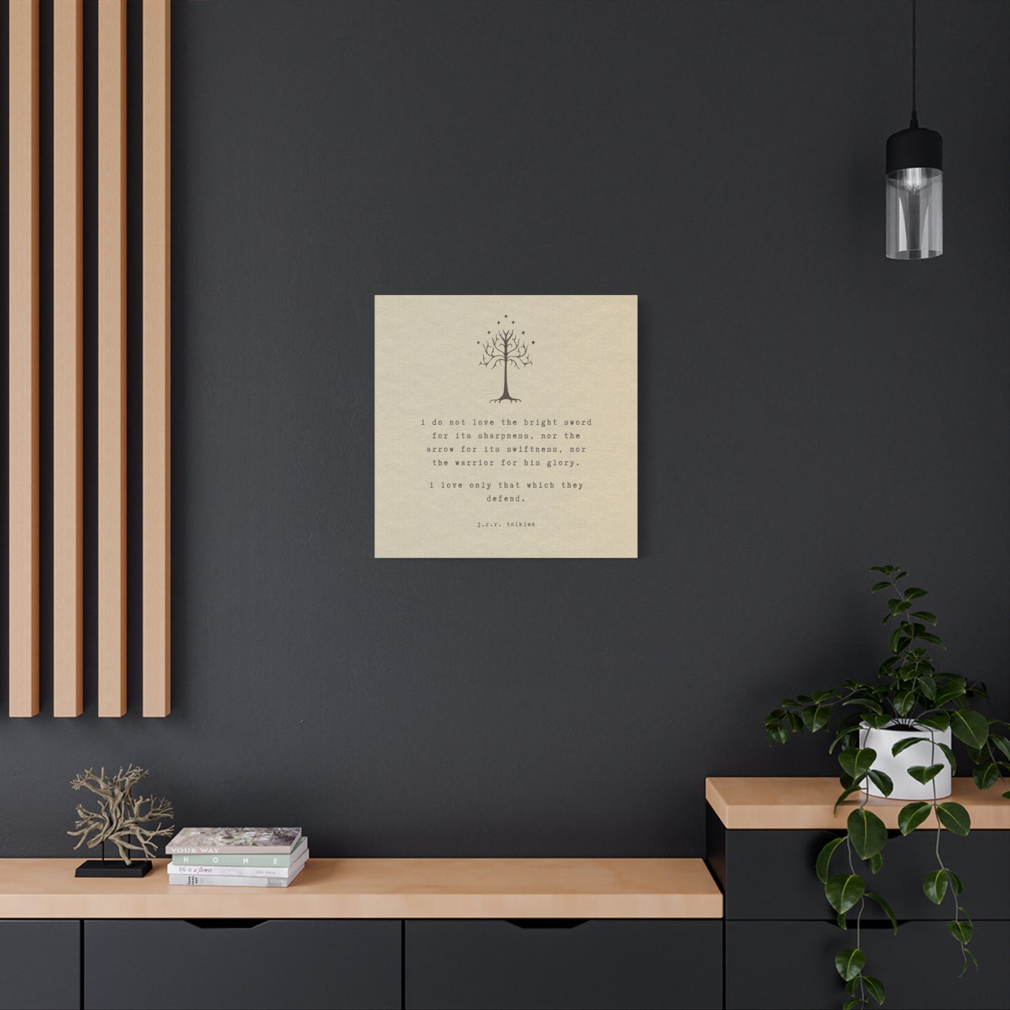 I Do Not Love The Sword Quote Canvas - Lord of the Rings Art