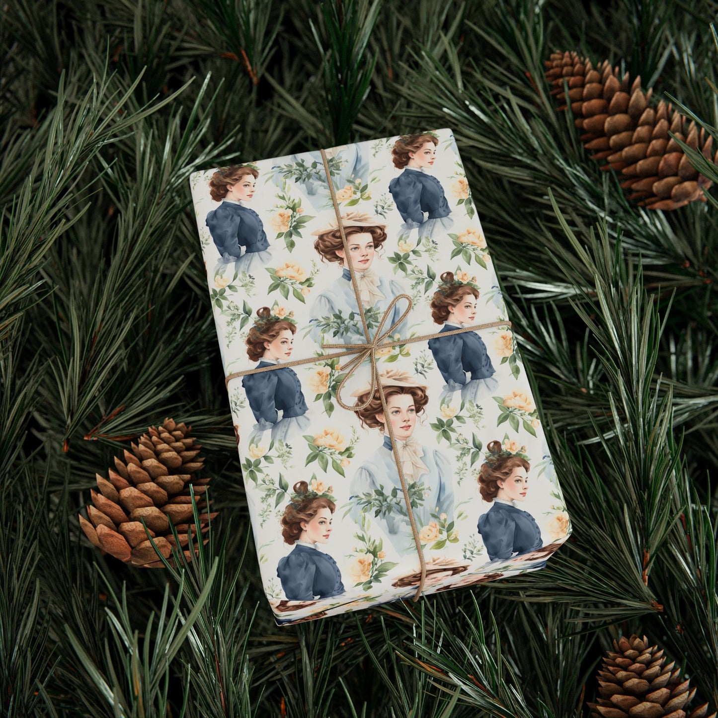 Emma M Lion Gift Wrap - Book Lovers