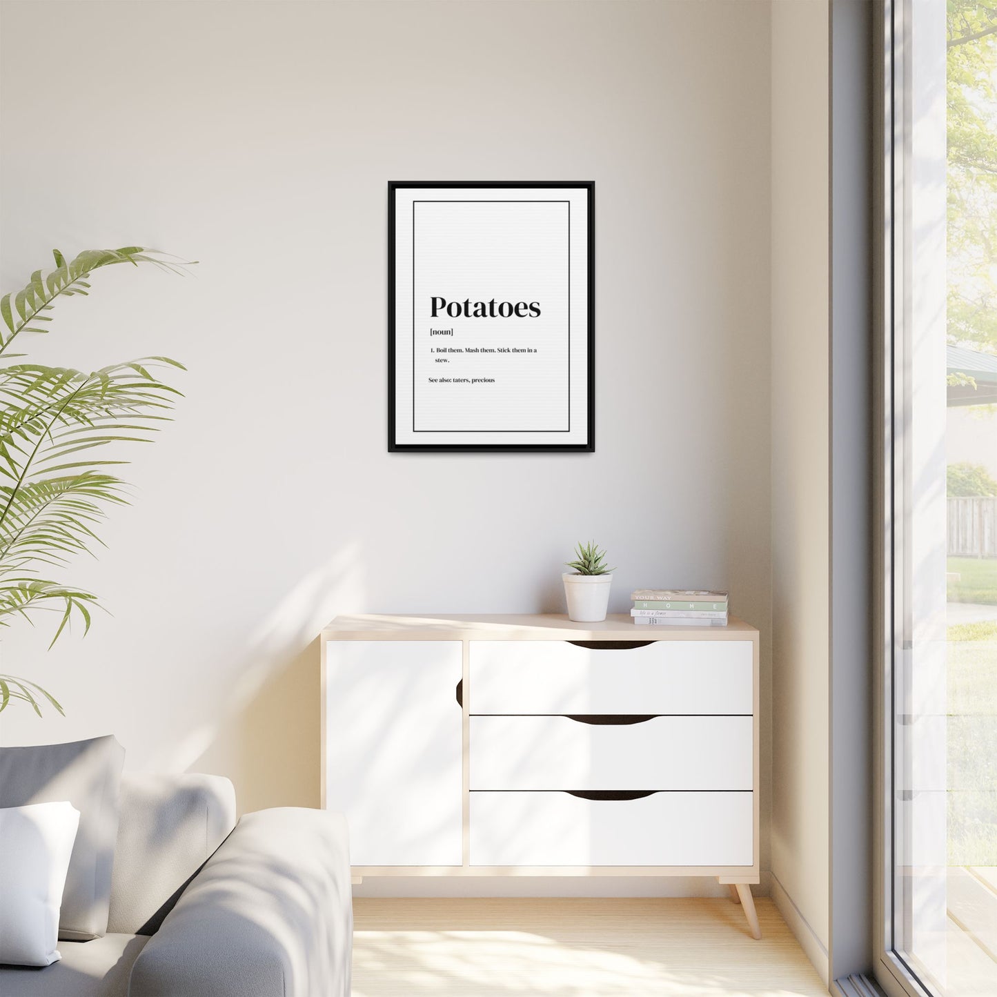Potatoes Definition Gallery Framed Canvas - Lord of the Rings