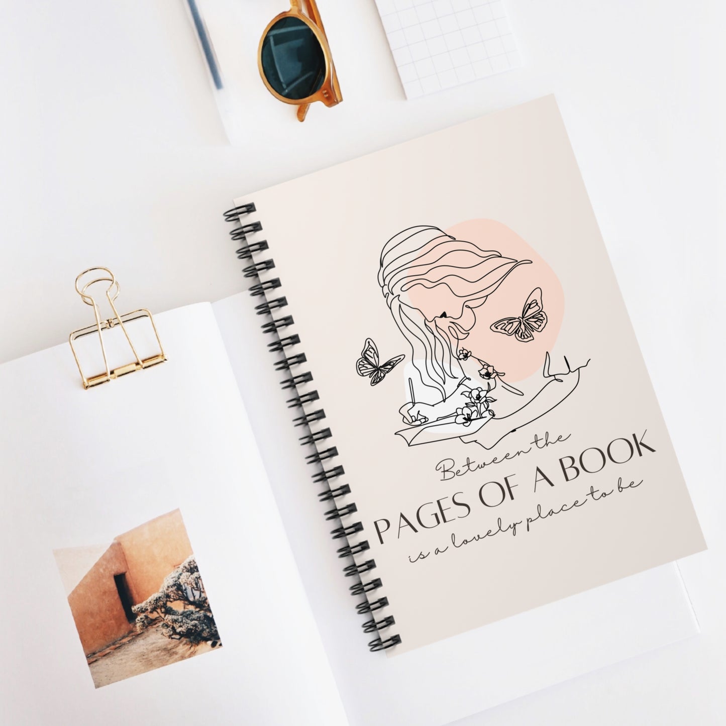 Between The Pages of a Book Spiral Notebook - Book Lovers